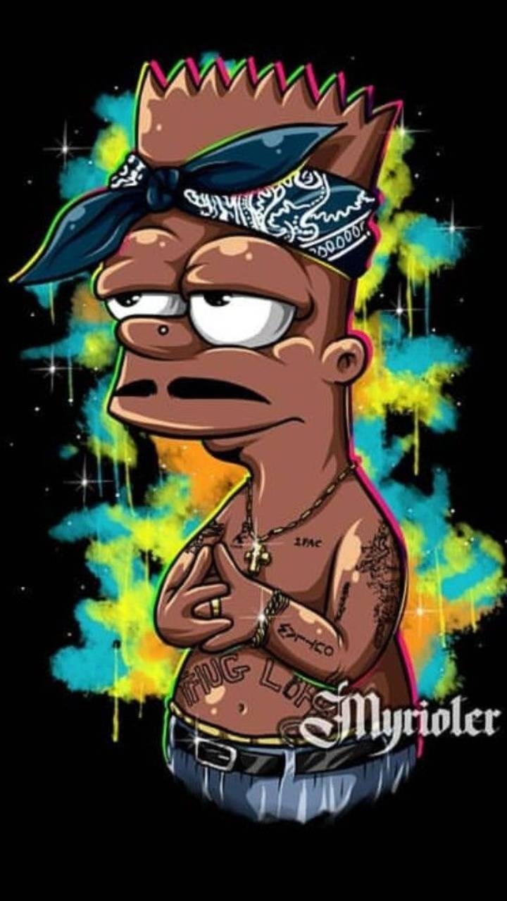 720x1280 Gangster Bart wallpaper, Phone