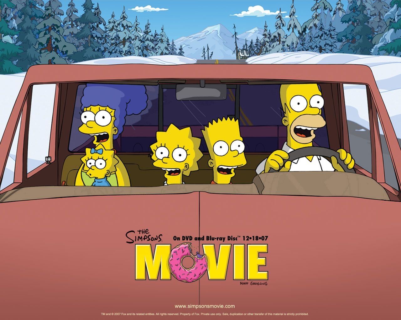 1280x1030 The Simpsons The Movie wallpaper 8, Desktop