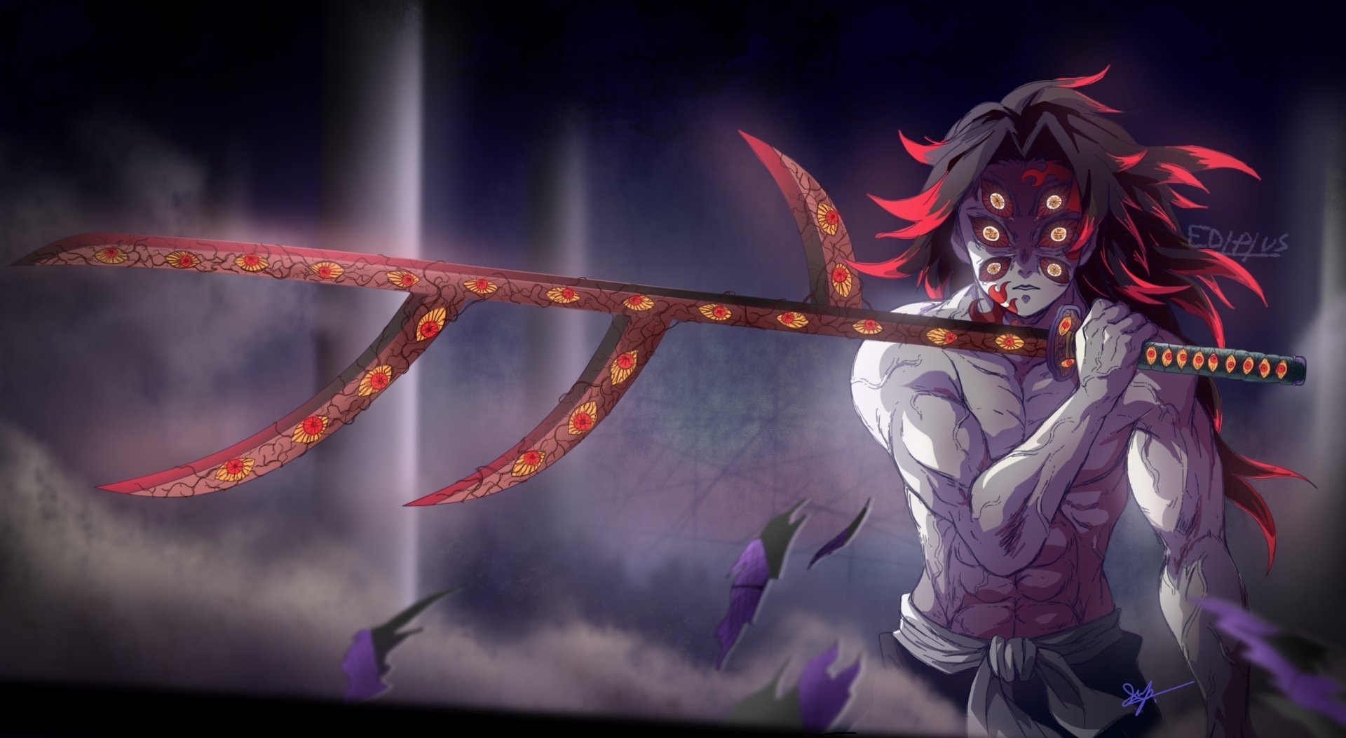 1920x1060 Kokushibo (Demon Slayer) HD Wallpaper and Background Image, Desktop