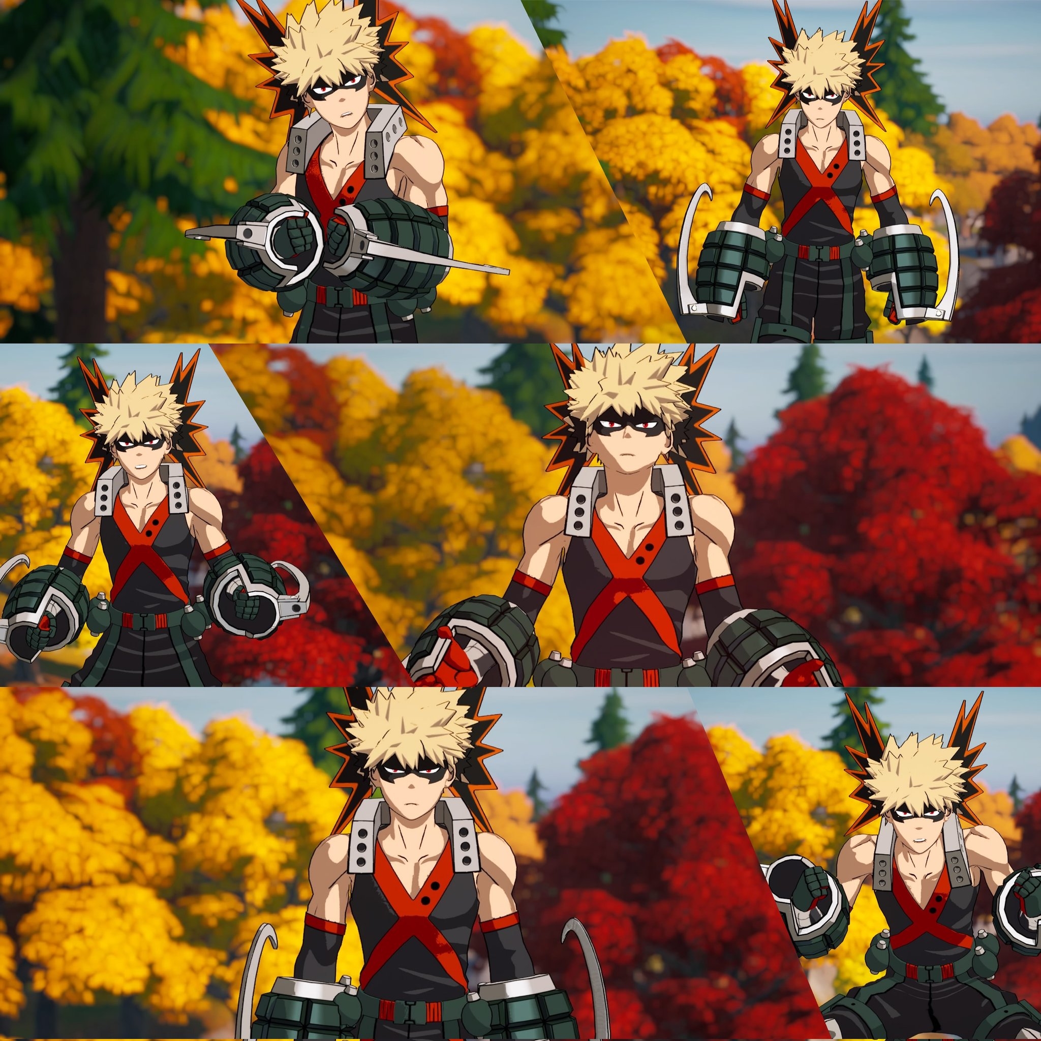 2050x2050 Katsuki Bakugo Fortnite wallpaper, Phone