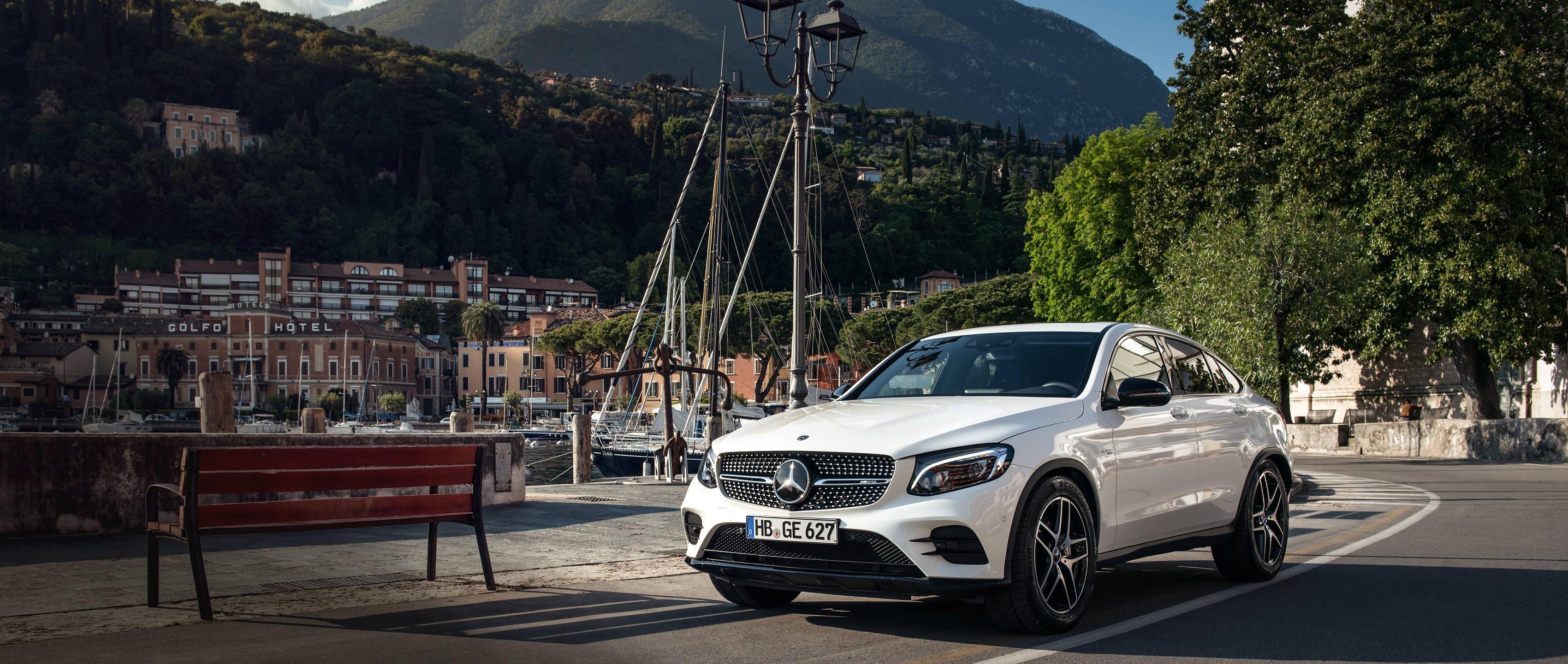 3400x1440 Mercedes AMG GLC 43 4MATIC Coupé Wallpaper. #MBsocialcar, Dual Screen