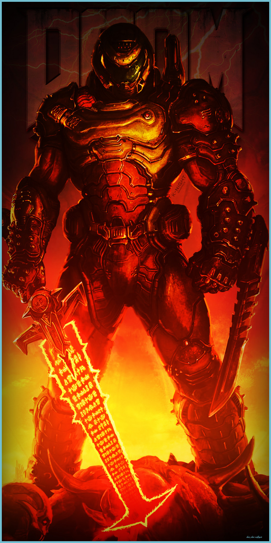 1050x2100 Doom Slayer Mobile Wallpaper Free Doom Slayer Mobile Background, Phone