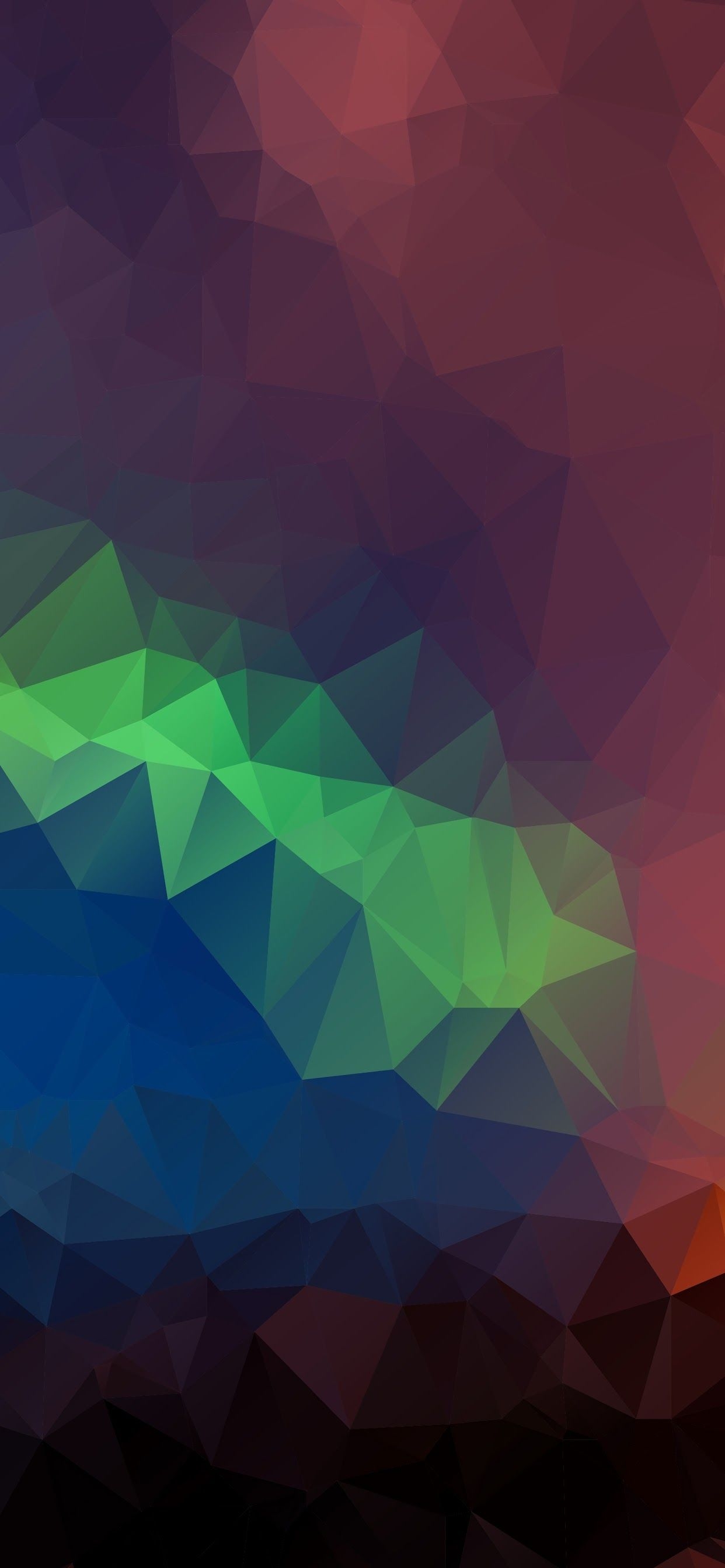 1250x2690 Abstract Colorful Polygon 8K 7680x4320 Wallpaper, Phone