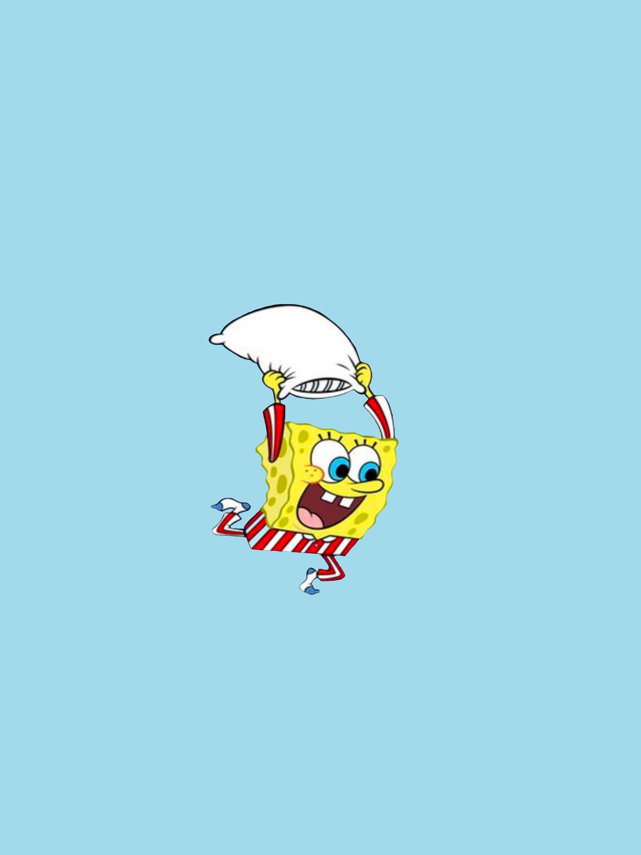 2050x2740 Funny Spongebob Pillowfight Wallpaper, Phone