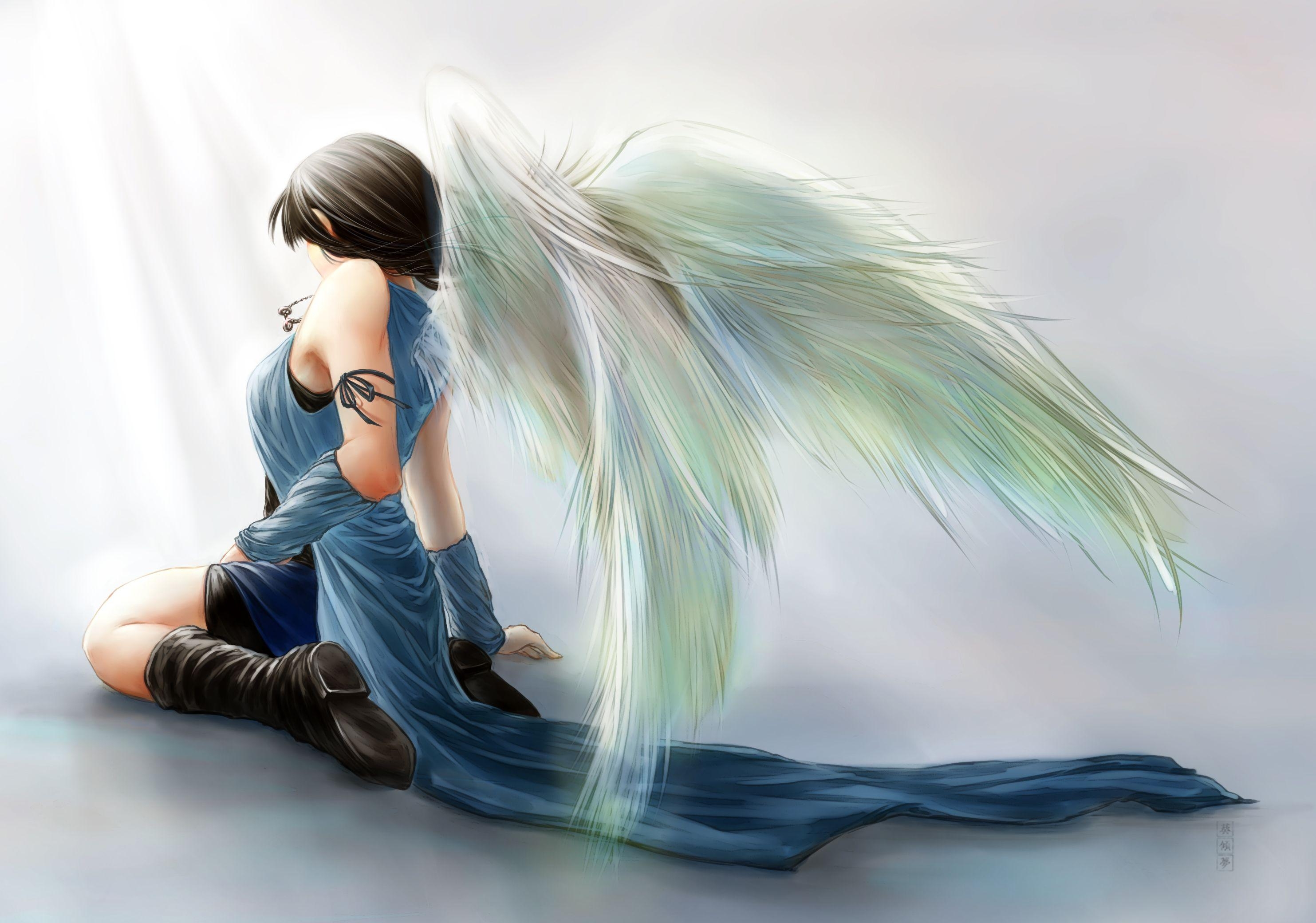 2970x2080 Final Fantasy VIII Rinoa Heartilly angel angels wallpaper, Desktop