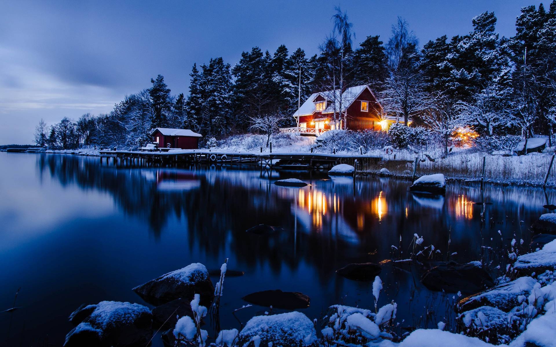 1920x1200 Winter Night Wallpaper HD wallpaper search, Desktop