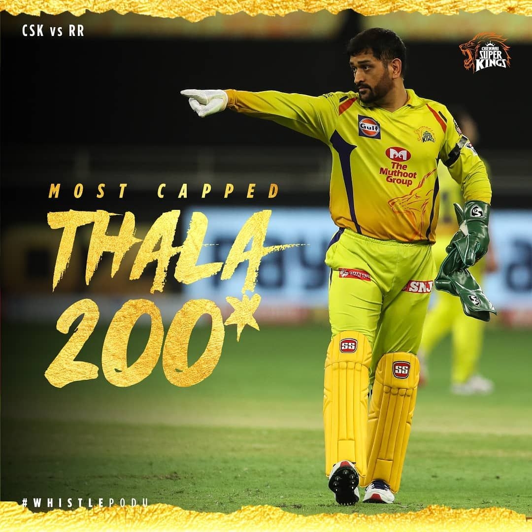 1080x1080 Chennai Super Kings on Instagram: “Our Most Special #Thala gets to a super special number, Phone