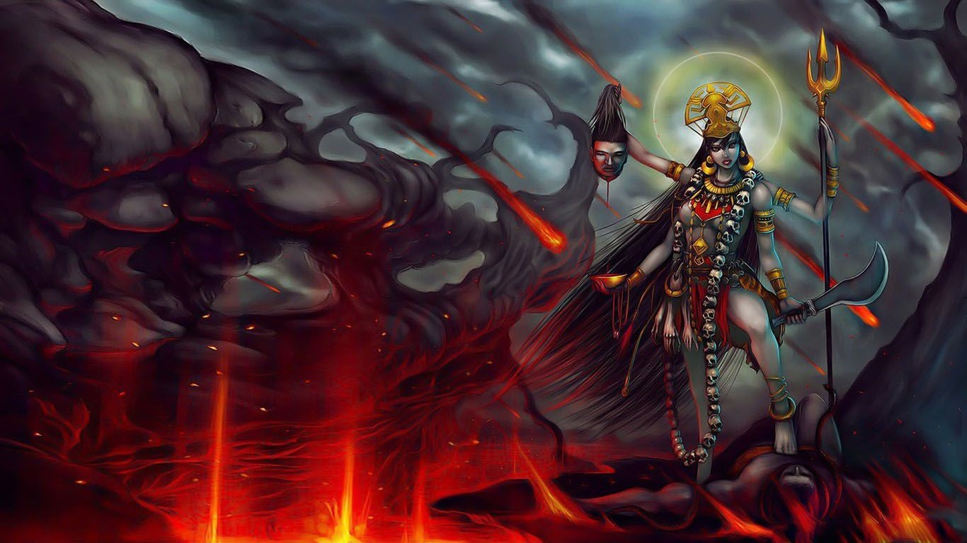 1370x770 Kali Mata 3D HD Image, Desktop