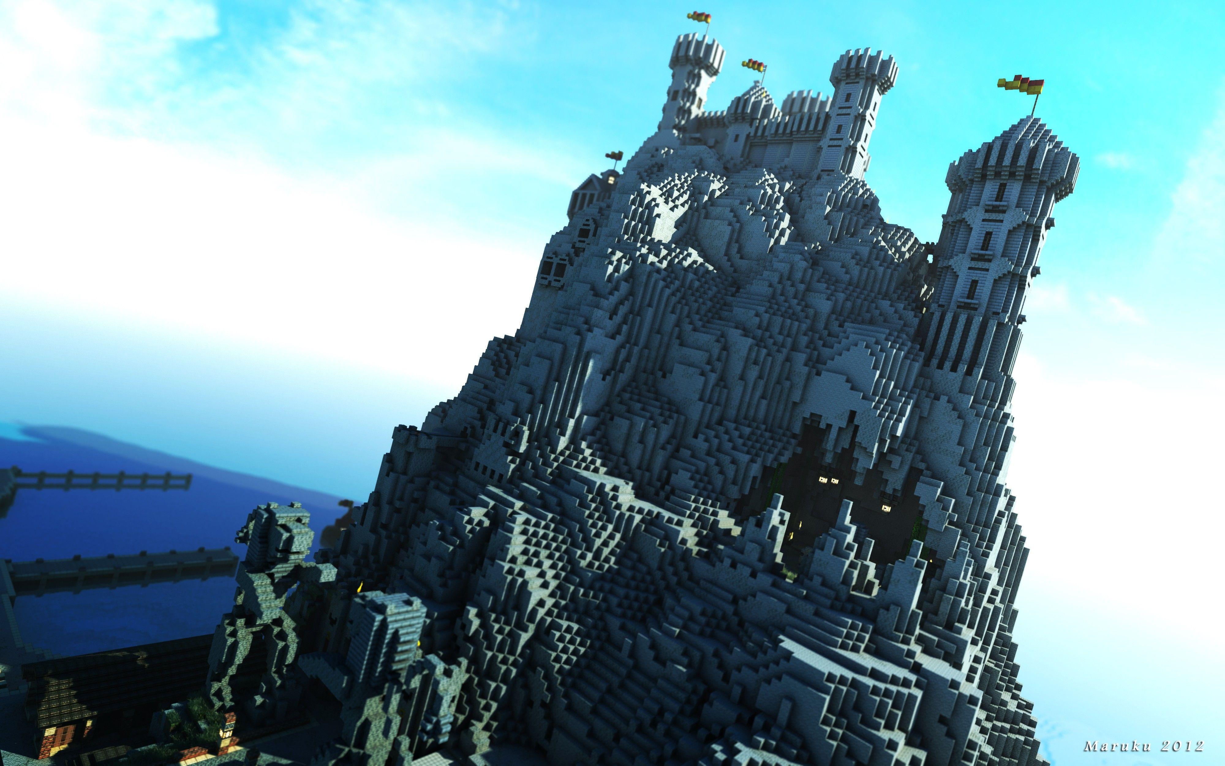 4000x2500 Minecraft, Game of Thrones, westeros, Casterly Rock wallpaper, Desktop