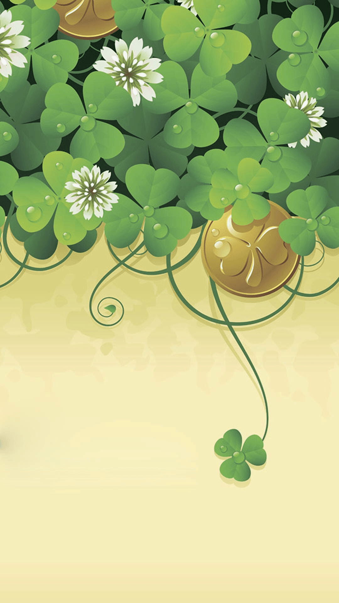 1080x1920 Lucky Clover Illustration iPhone 6 Plus HD Wallpaper HD, Phone