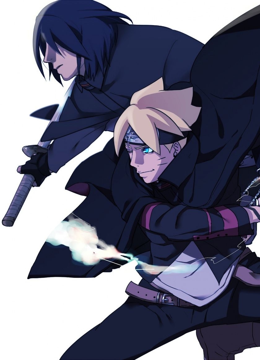 840x1160 Download  wallpaper anime boyes, boruto uzumaki, sasuke, Phone