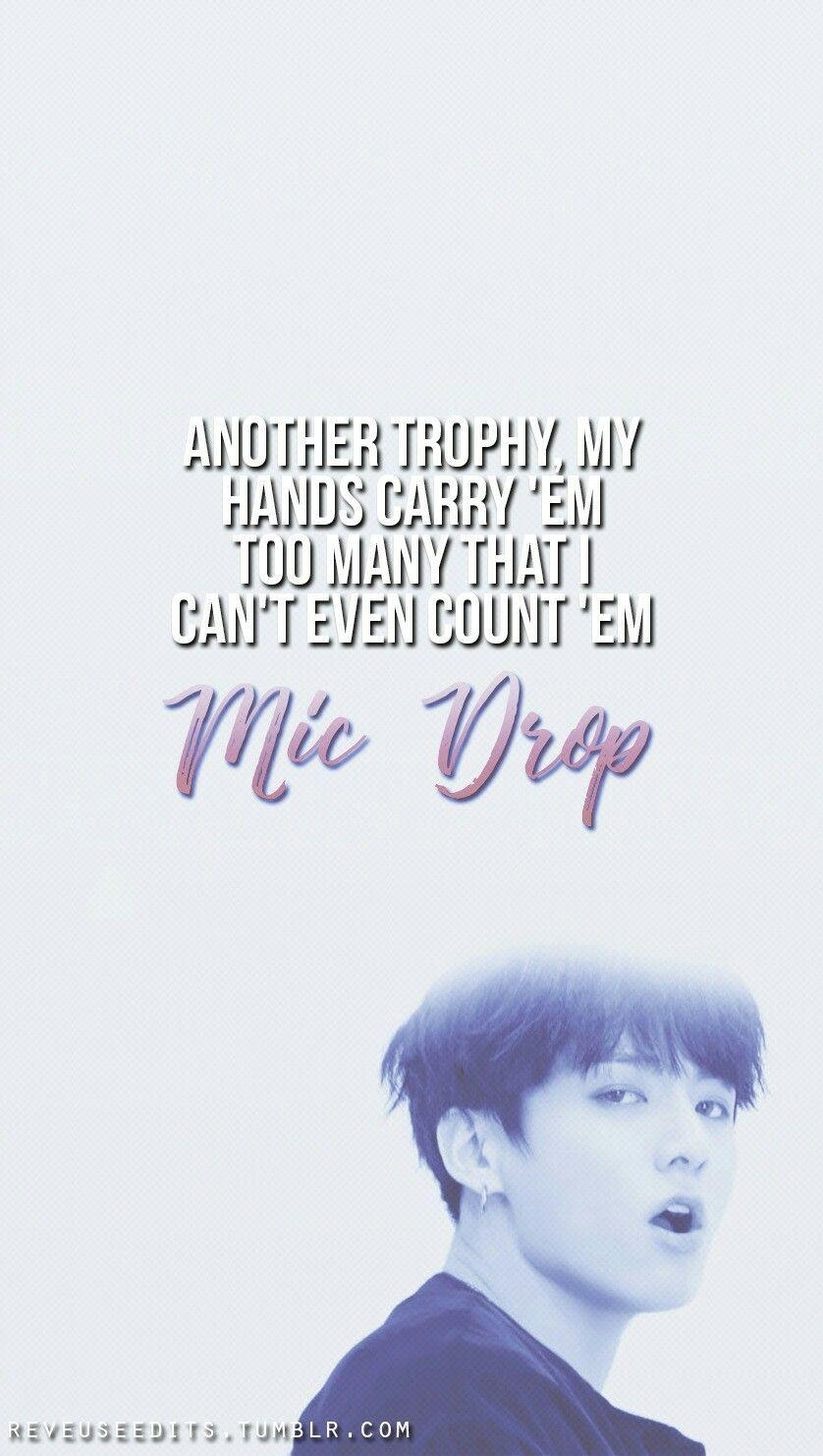 840x1490 Jungkook BTS Mic Drop Wallpaper ♡. Bts lyrics, Phone