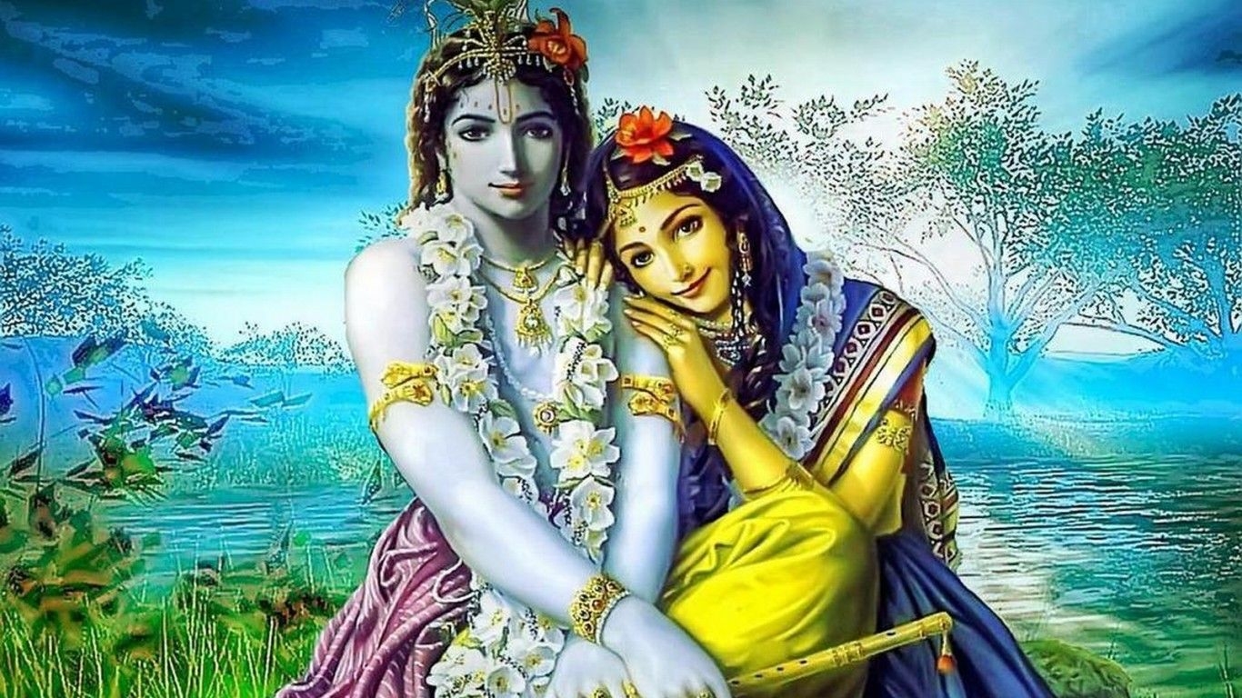 1370x770 God HD Px Krishna Holi HD, Desktop