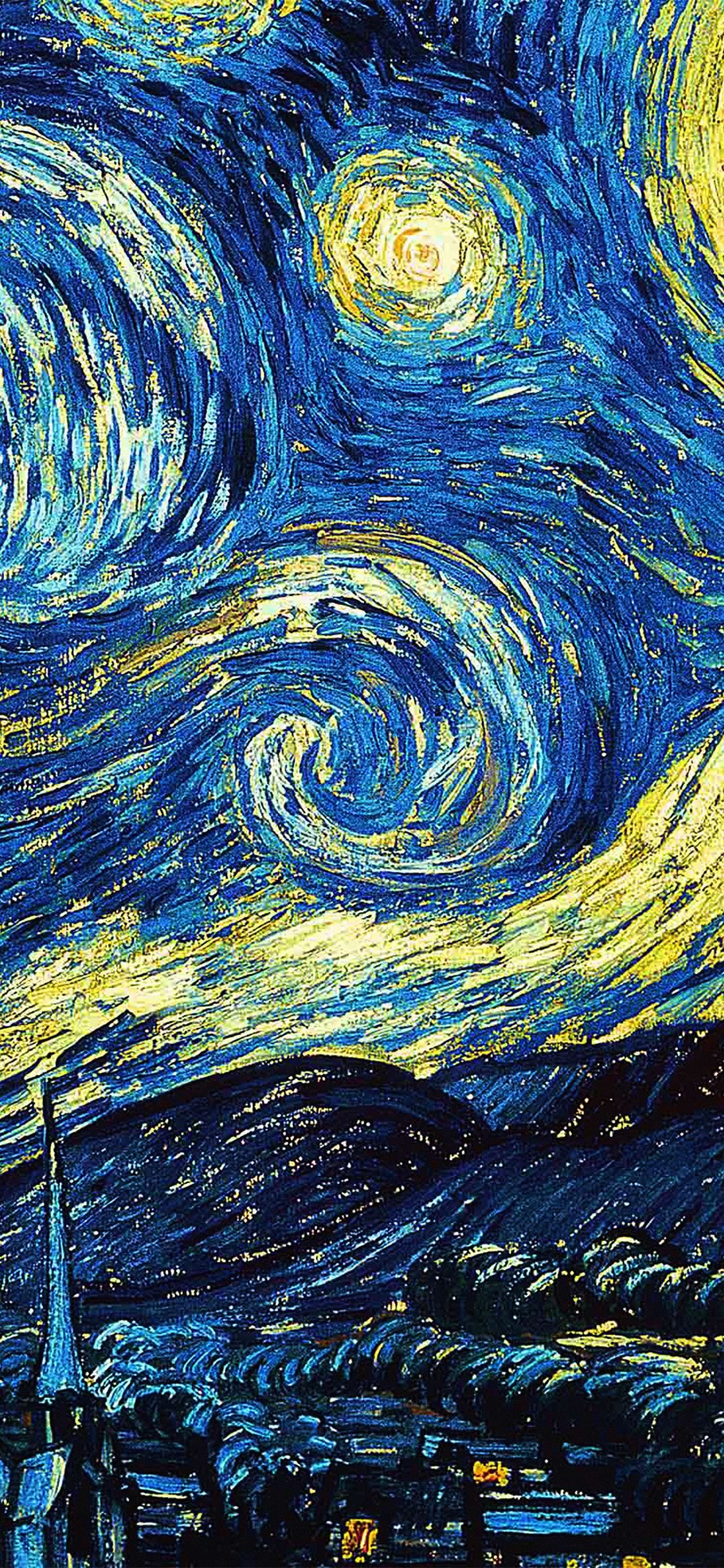 1130x2440 Com Apple iPhone Wallpaper Ar55 Vicent Van Gogh Starry Gogh iPhone X HD Wallpaper, Phone