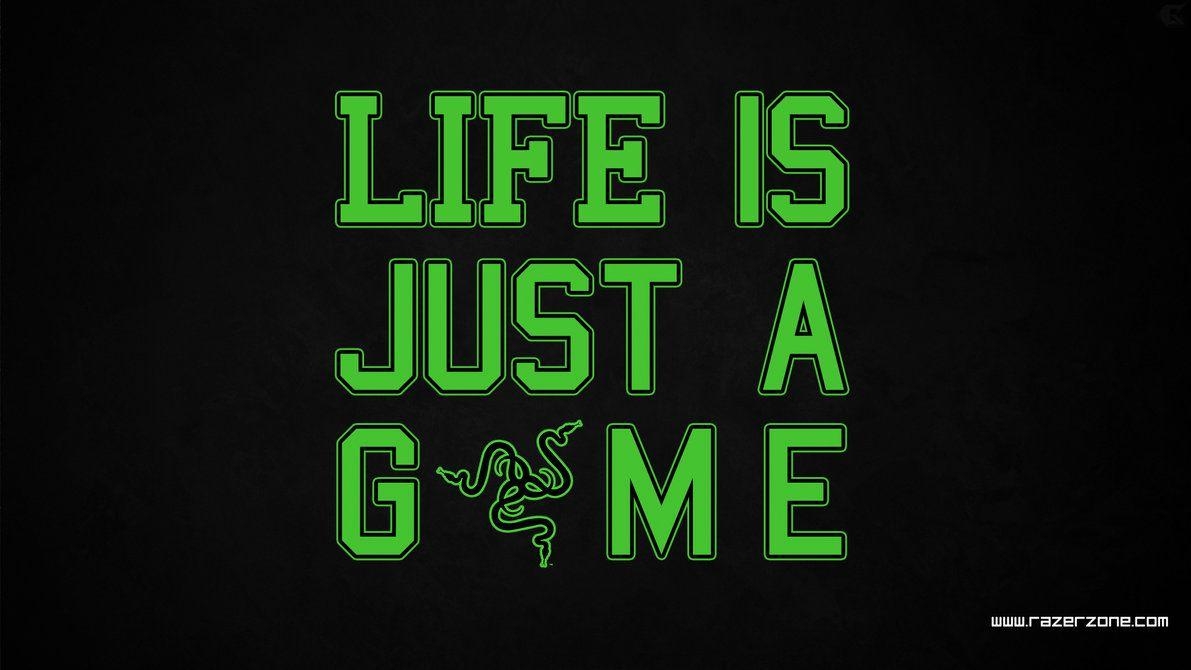 1200x670 Razer Wallpaper LIFE IS JUST A GAME 03, Desktop