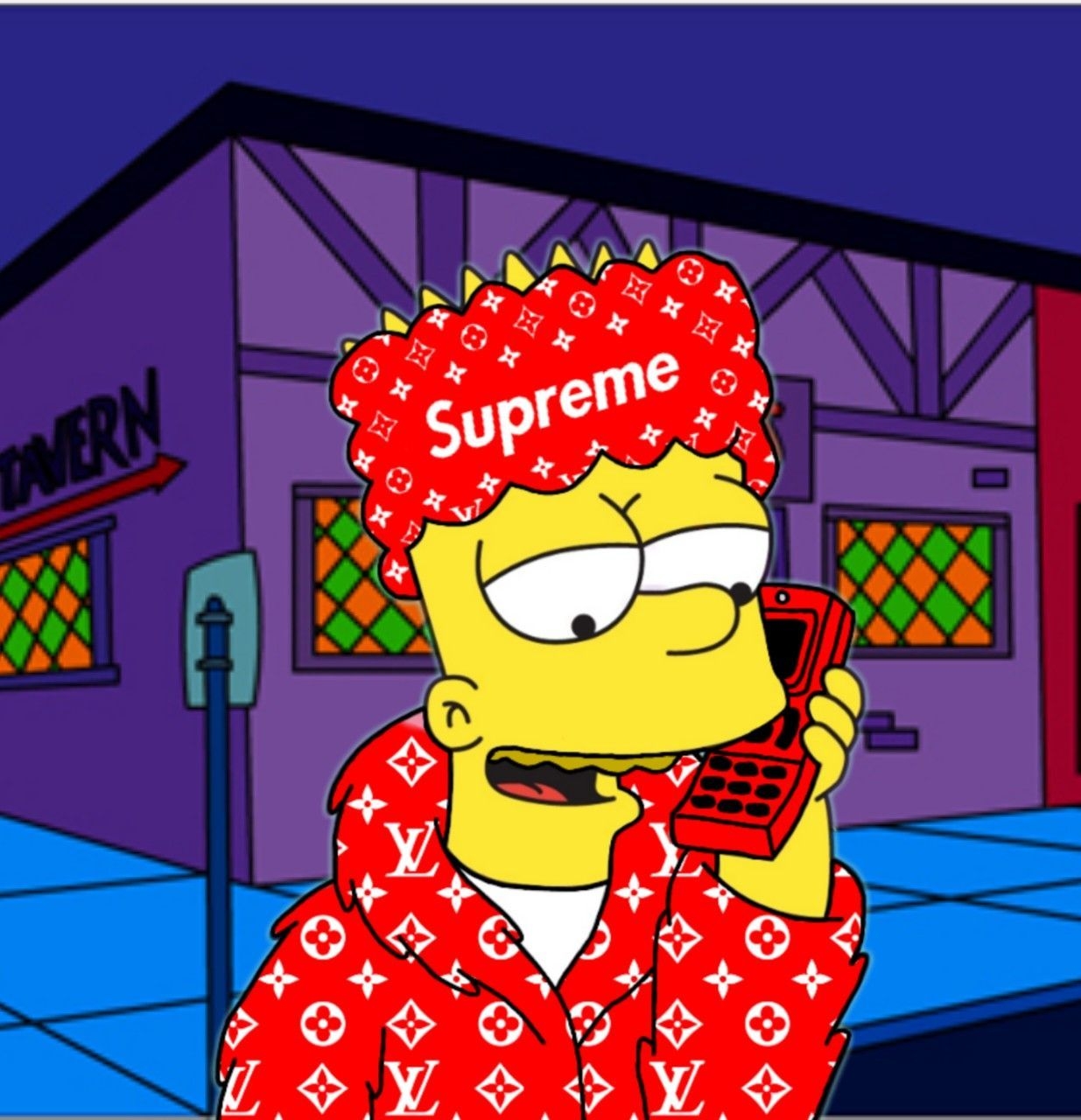 1240x1280 Bart Simpson talkin' on da phone.com, Phone