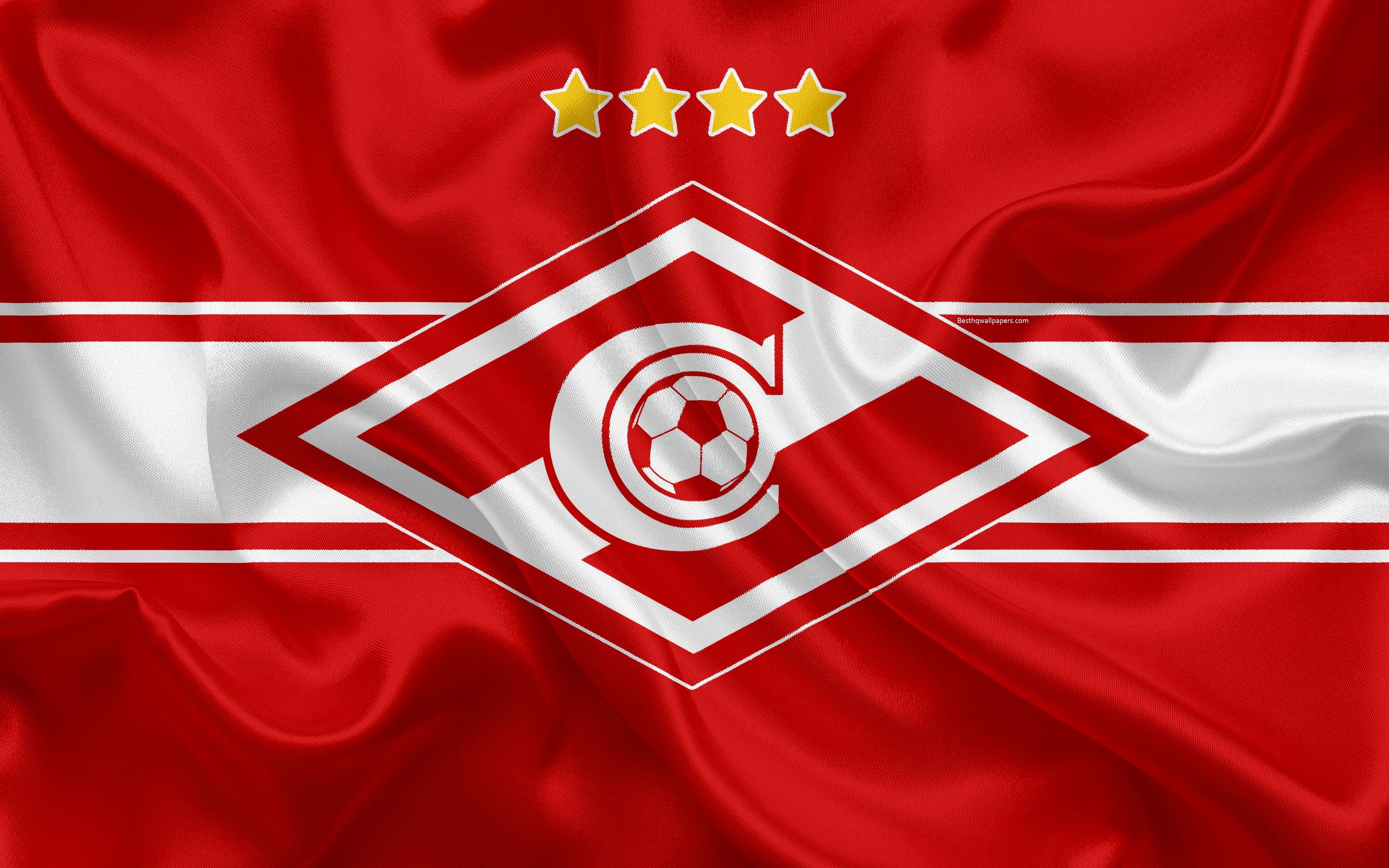 3840x2400 Download wallpaper FC Spartak Moscow, 4k, Russian football club, Desktop