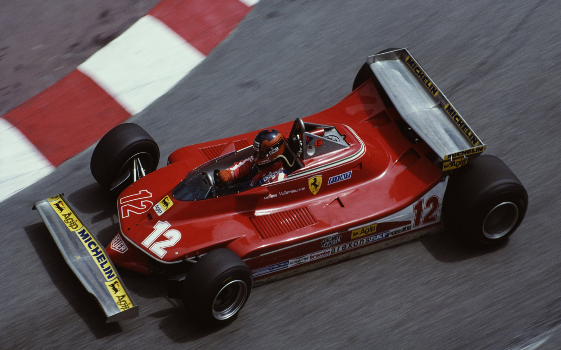 1920x1200 Gilles Villeneuve (Ferrari 312T4), race, 1979 Monaco GP [], Desktop