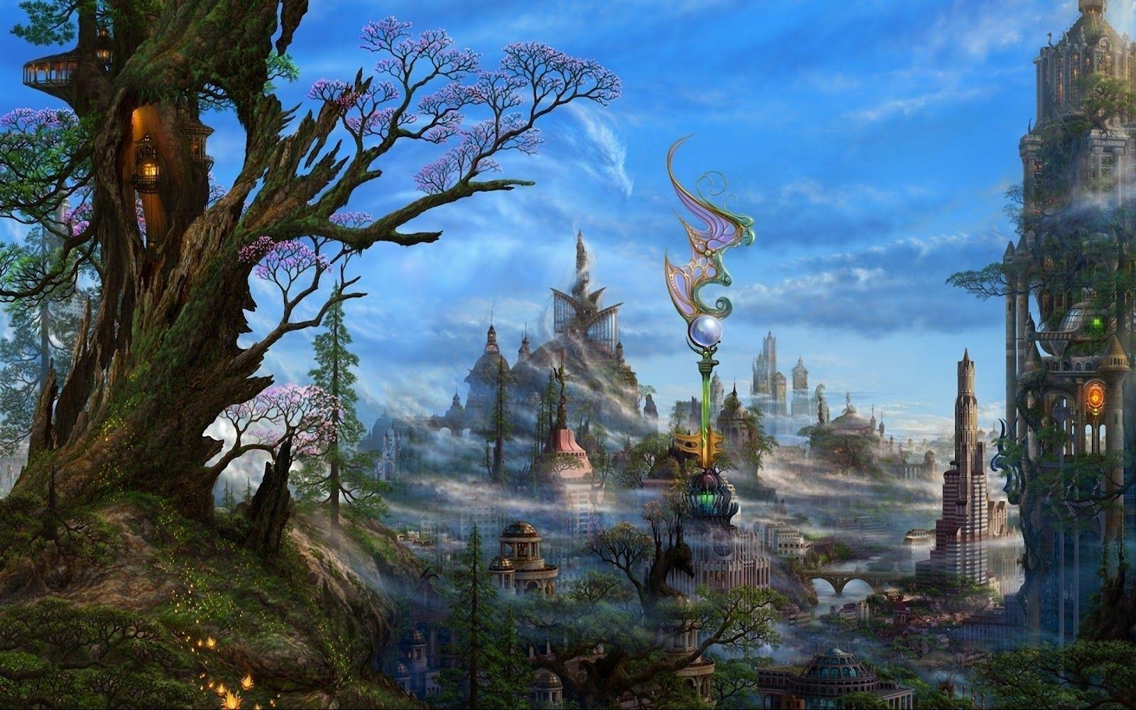 1600x1000 Windows 8 Wallpaper 3D Fantasy Landscape 1600×1000, Desktop