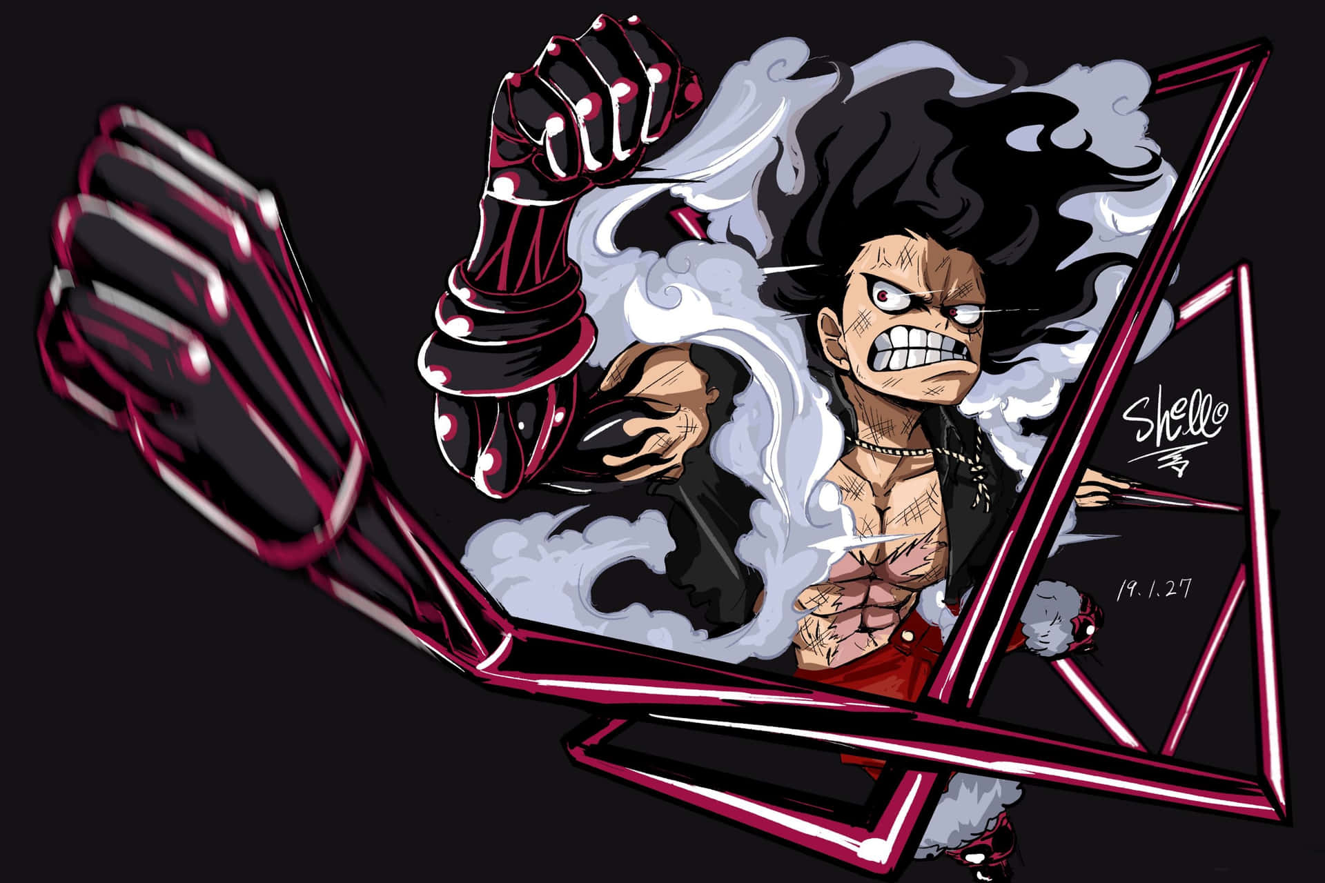 1920x1280 Download Luffy Entering Gear 5 Wallpaper, Desktop