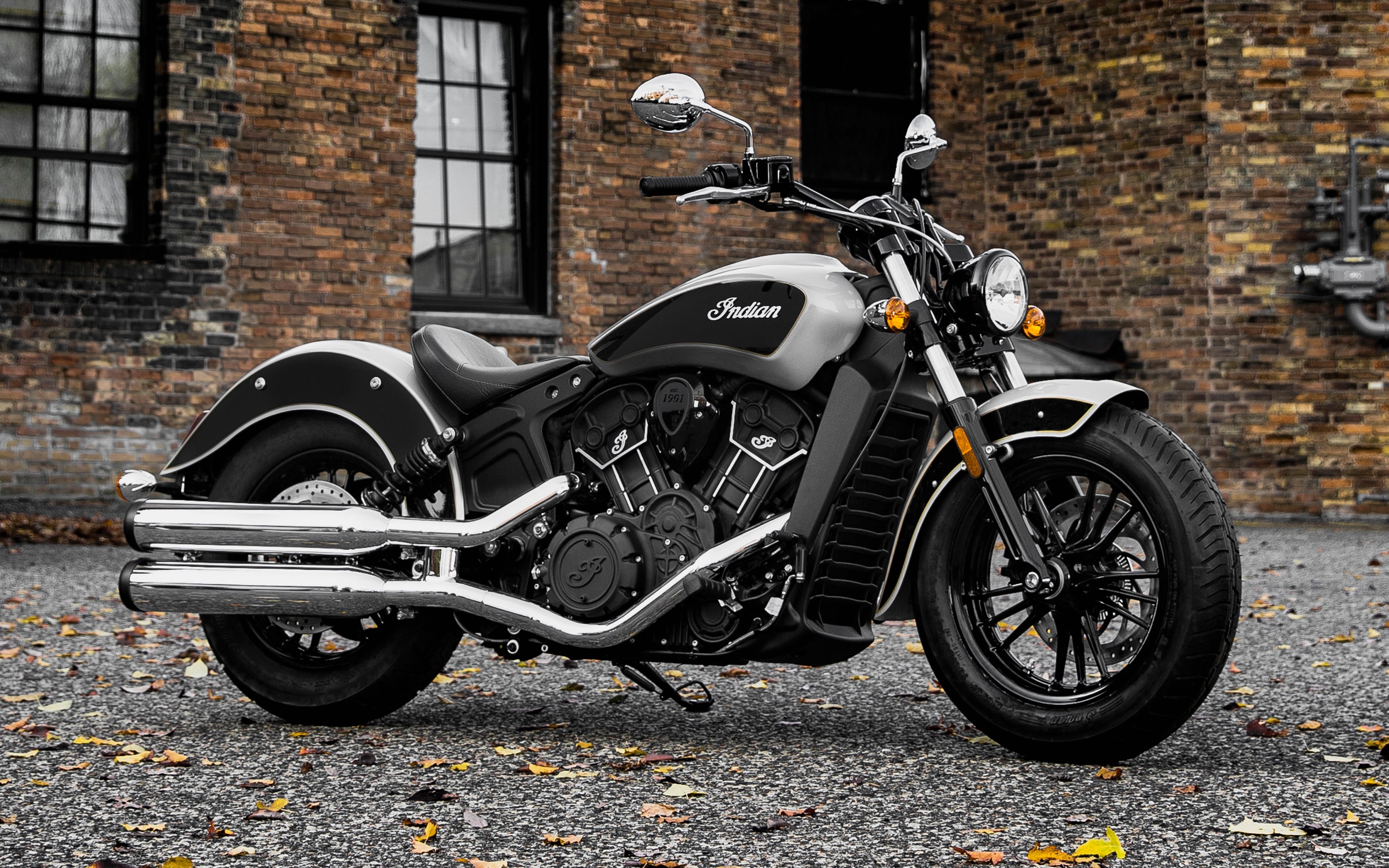 3840x2400 Indian Scout, Bobber, Luxury Motorcycle, Dual Scout Sixty 2018 HD Wallpaper, Desktop