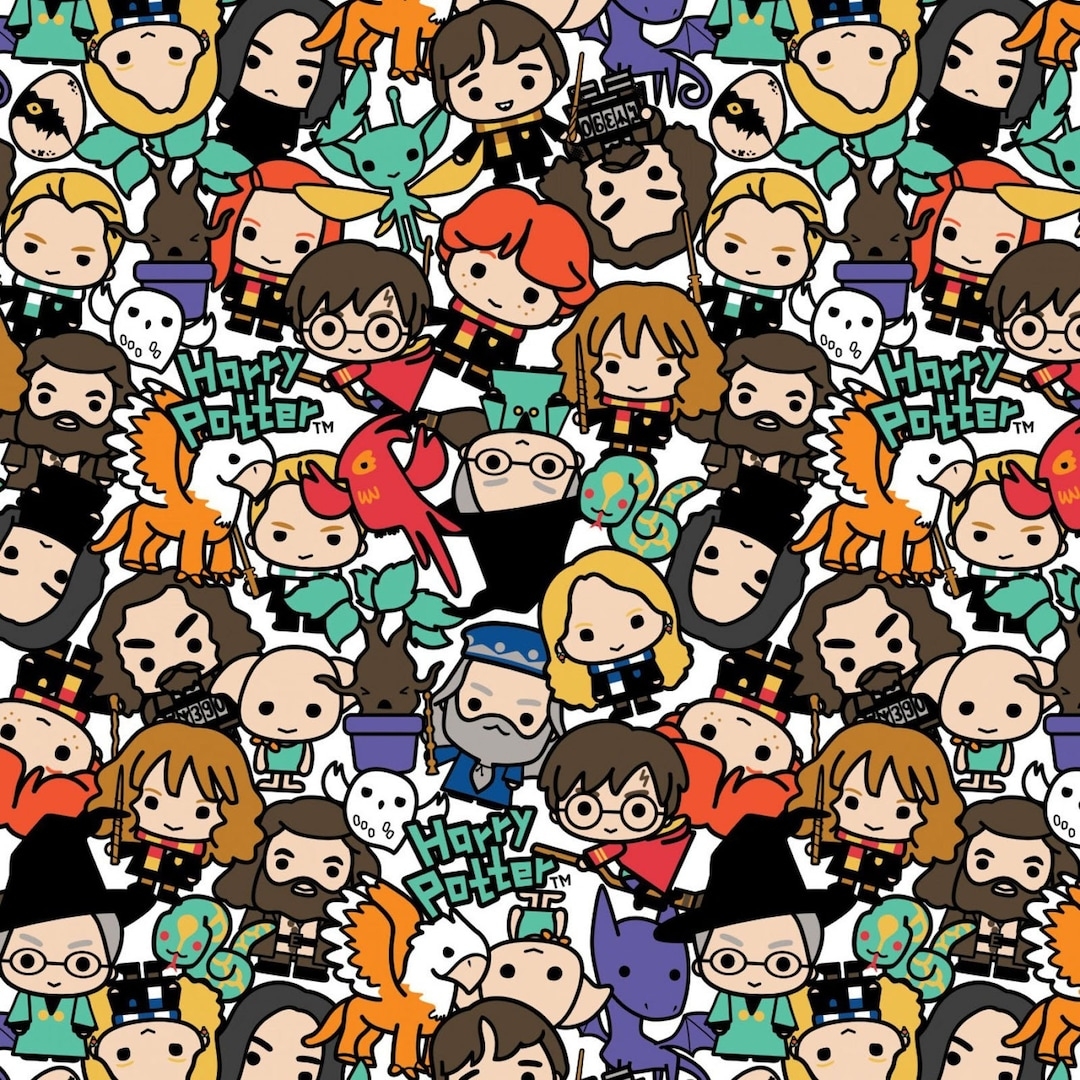 1080x1080 Kawaii Harry Potter From Camelot Fabrics Cotton Fabric Yard, Phone