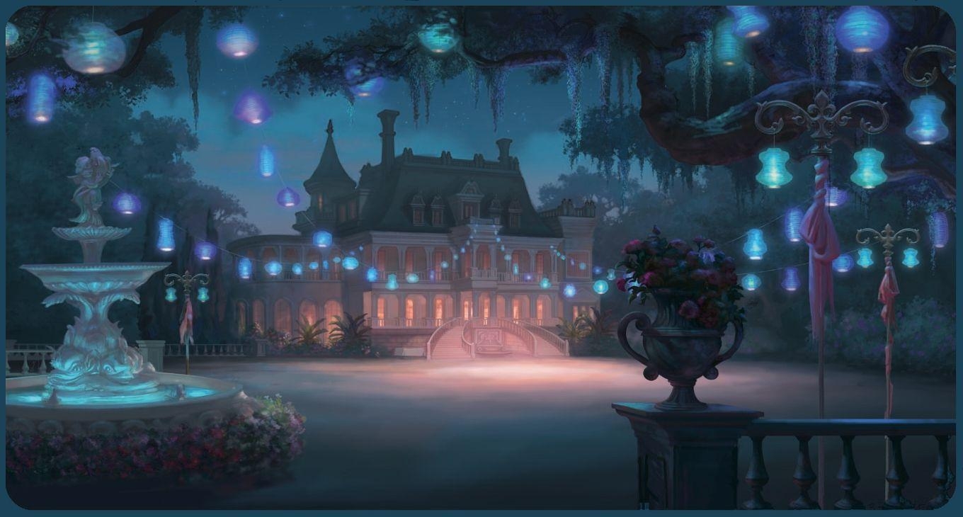 1360x730 Princess and the Frog Concept Art. Gorgeous Animation Background, Desktop