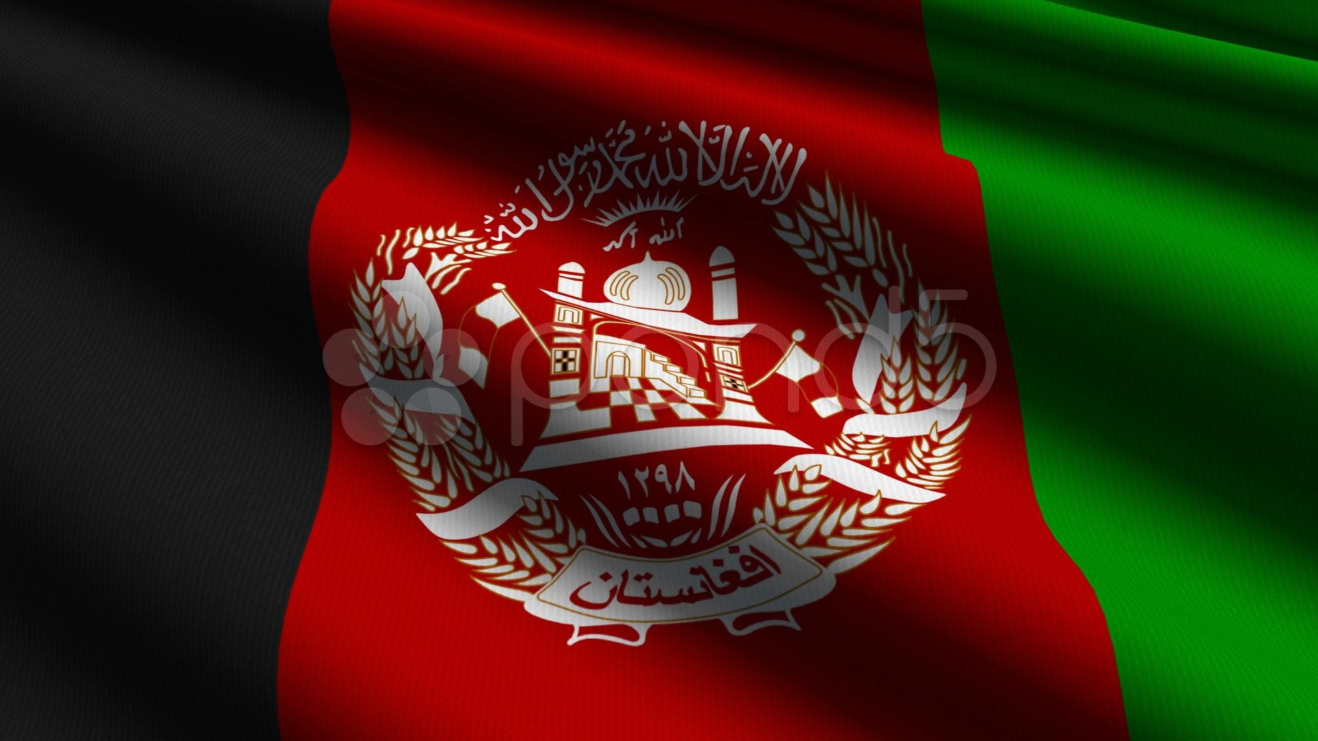 1920x1080 Afghanistan Flag Close Up HD & 4K Stock Footage, Desktop