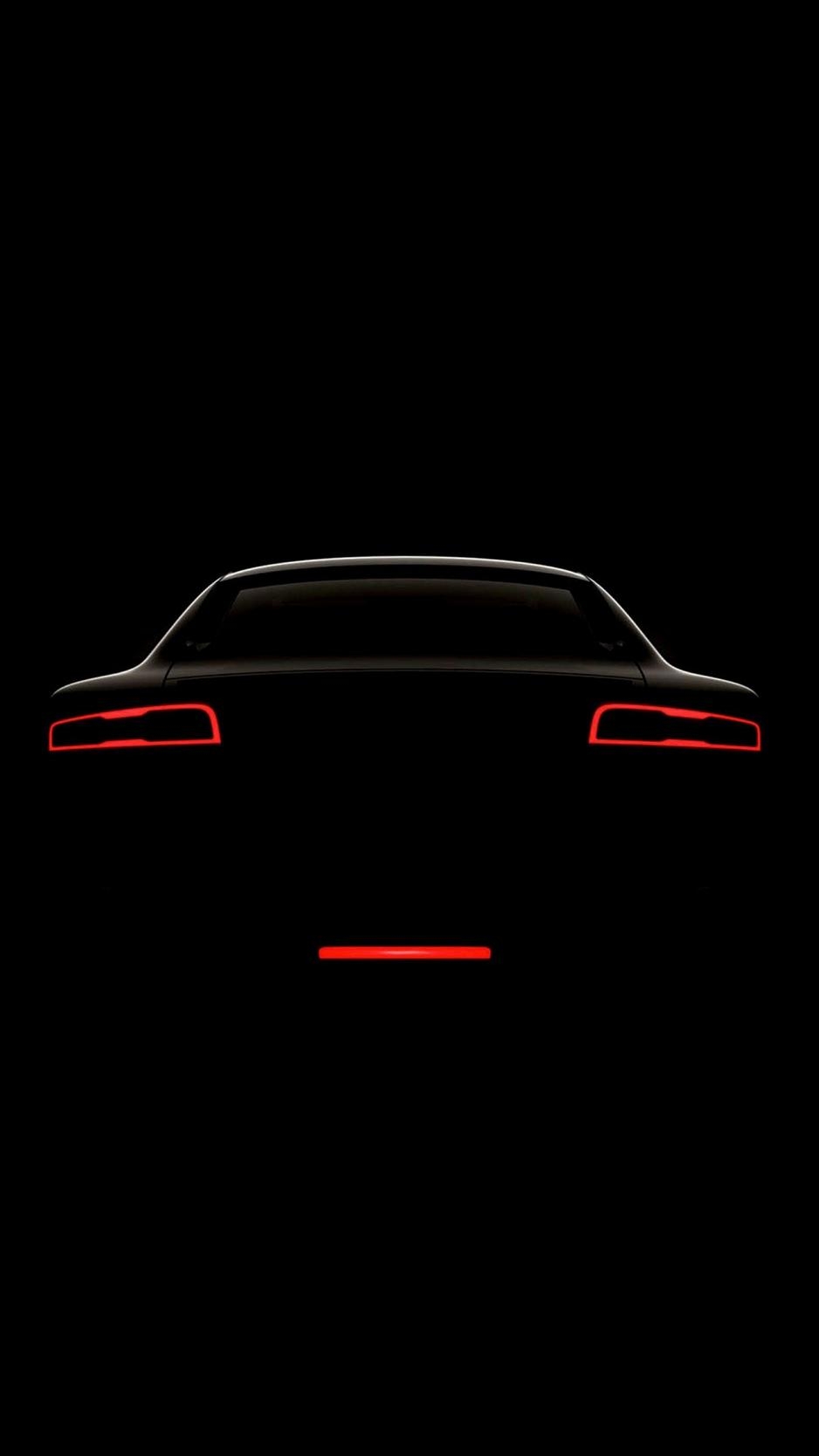 940x1670 Download wallpaper  lights, car, dark, minimalism, Phone