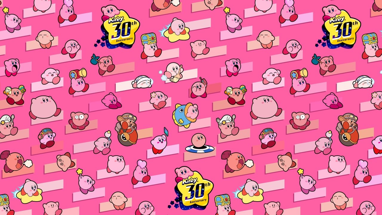 1280x720 Nintendo Releases An Awesome Wallpaper To Celebrate Kirby's 30th Anniversary, Desktop