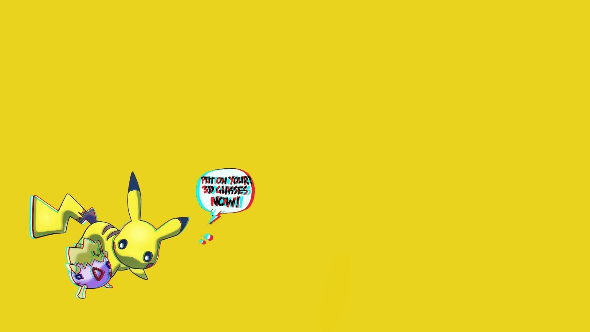 1920x1080 Pokemon yellow pikachu 3D wallpaper, Desktop