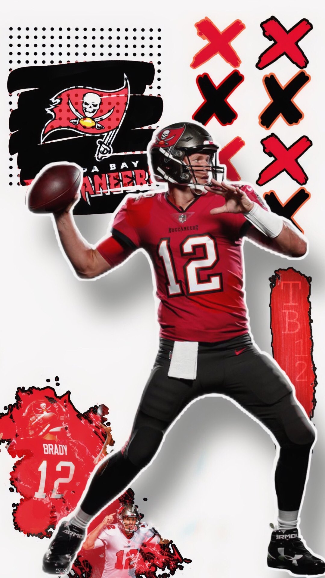 1080x1920 Tom Brady Tampa Bay Buccaneers wallpaper, Phone