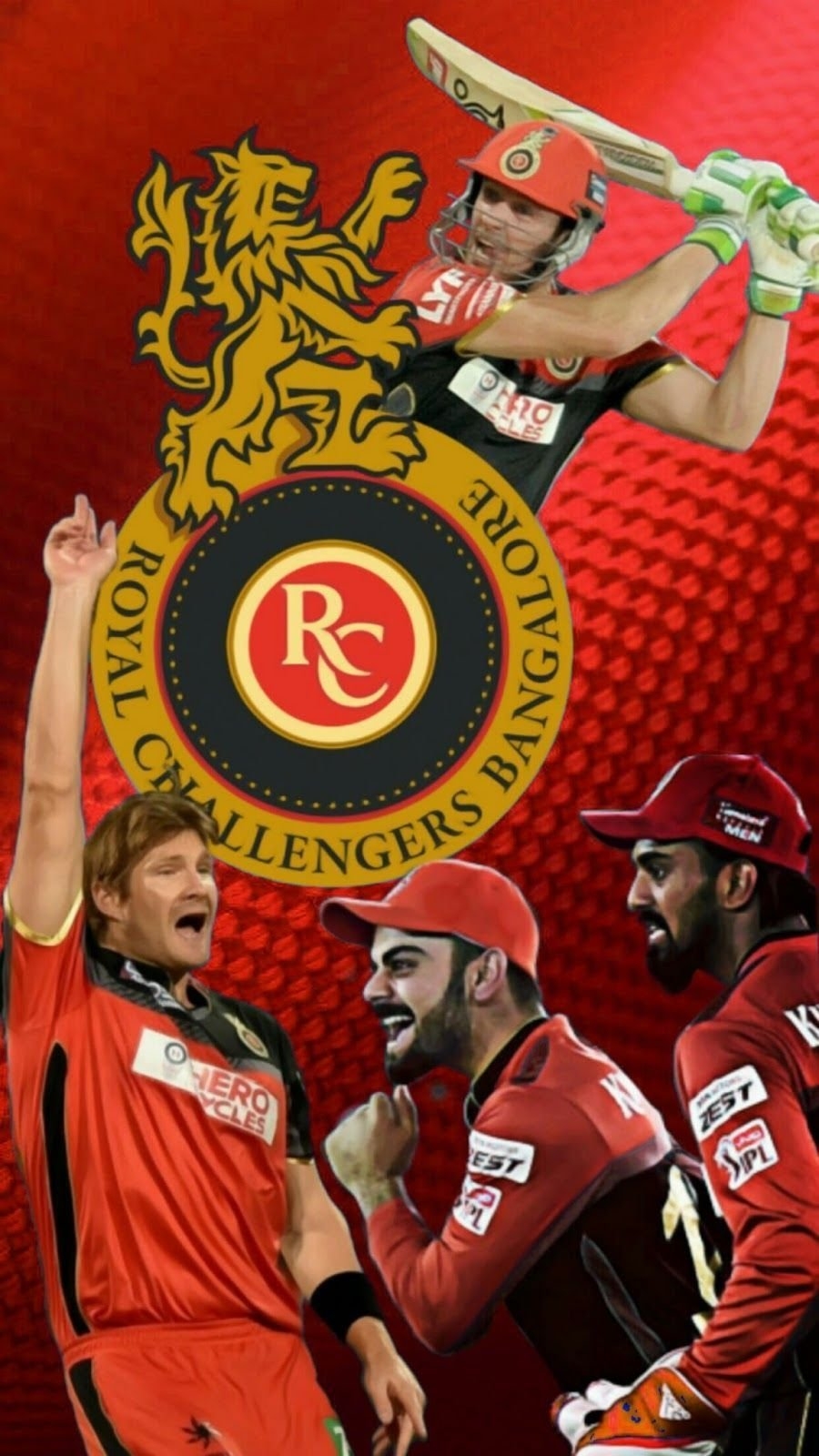 900x1600 Rcb players Wallpaper Download, Phone