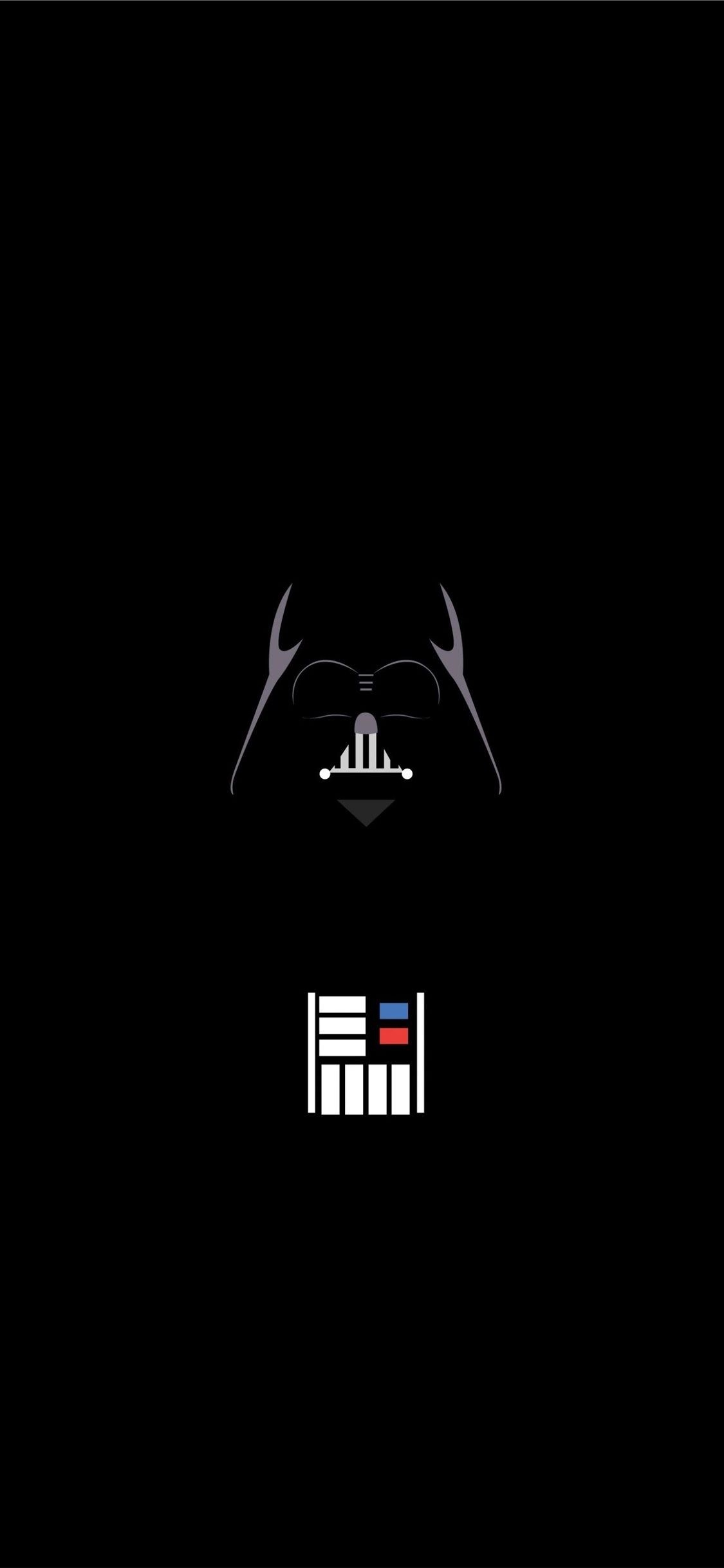 1130x2440 Vader Minimalist iPhone Wallpaper Free Download, Phone