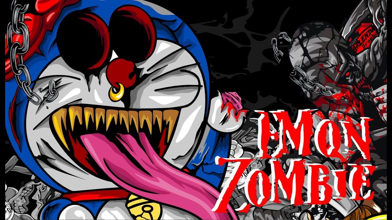 1280x720 DORAEMON ZOMBIE !!! Merubah Gambar Kartun Menjadi Zombie arlenda graphica, Desktop