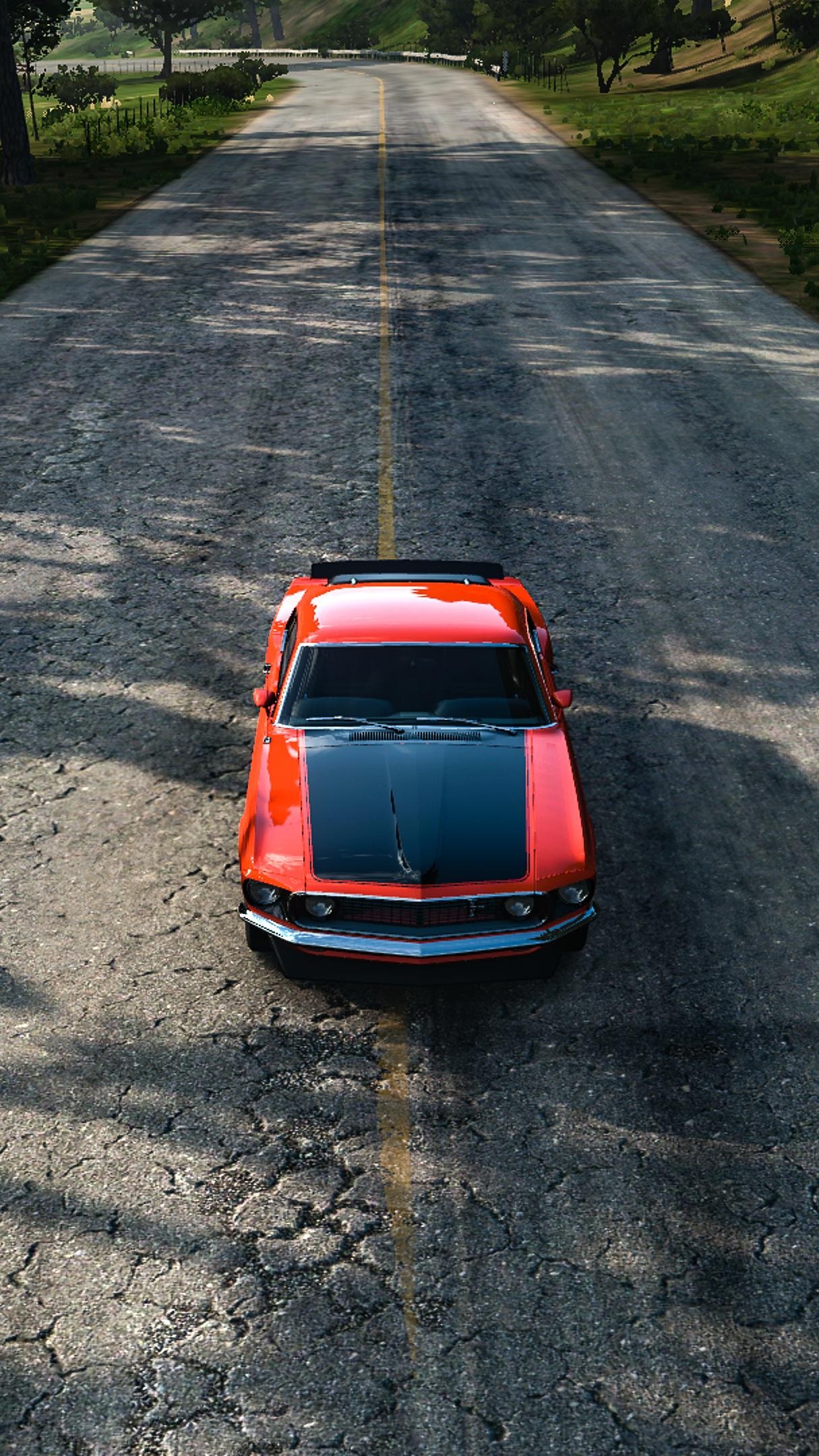 1220x2160 Wallpaper of the '69 Ford Mustang Boss 302. Hope you like it, Phone