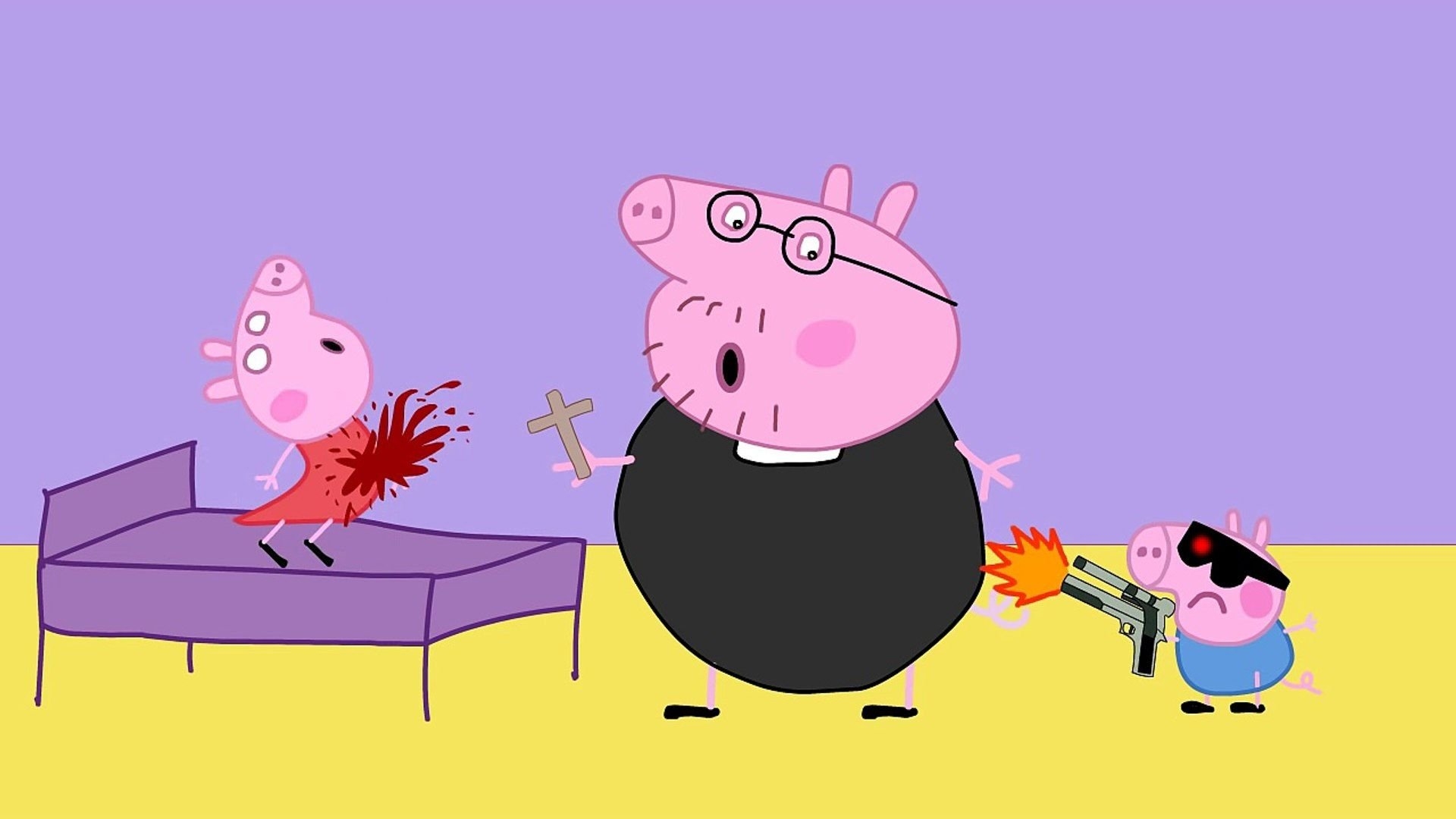 1920x1080 Peppa Pig Horror The exorcist parody, Desktop