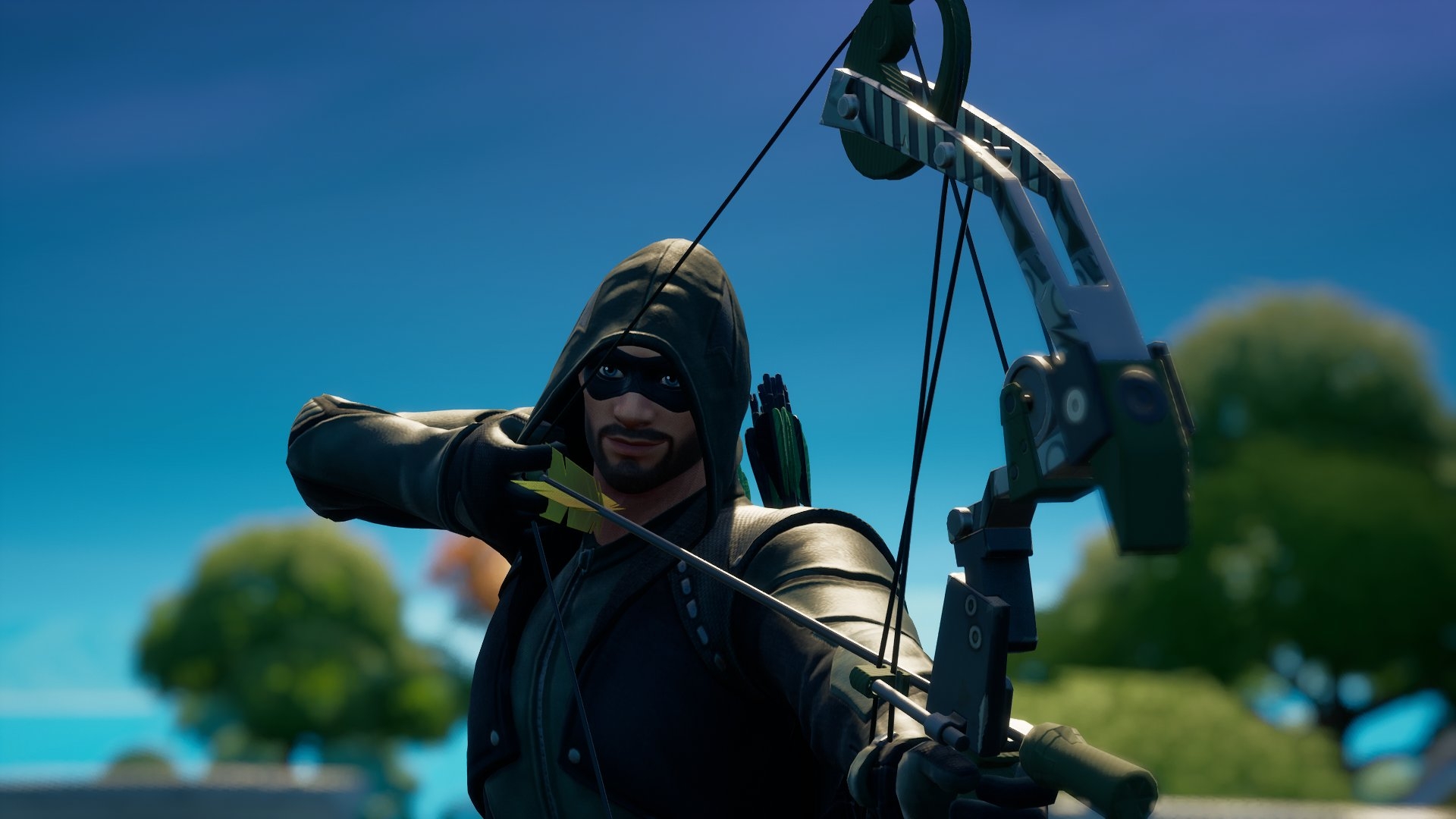 1920x1080 Green Arrow Fortnite wallpaper, Desktop