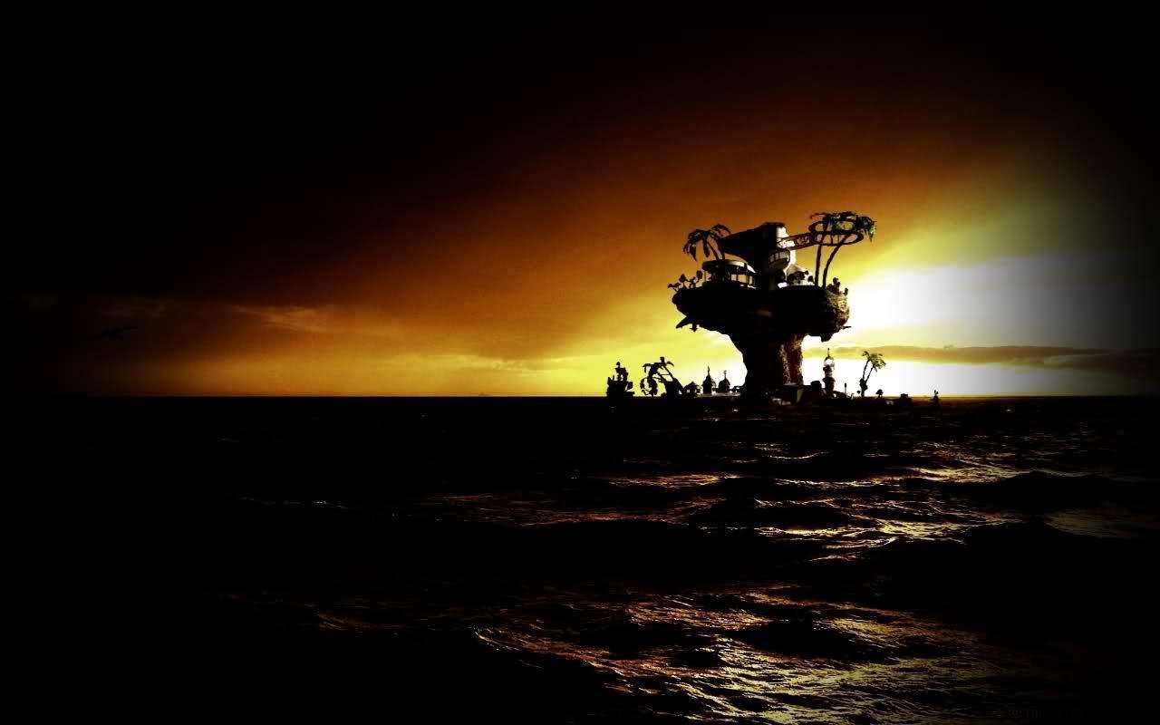 1280x800 image For > Gorillaz Wallpaper Plastic Beach, Desktop