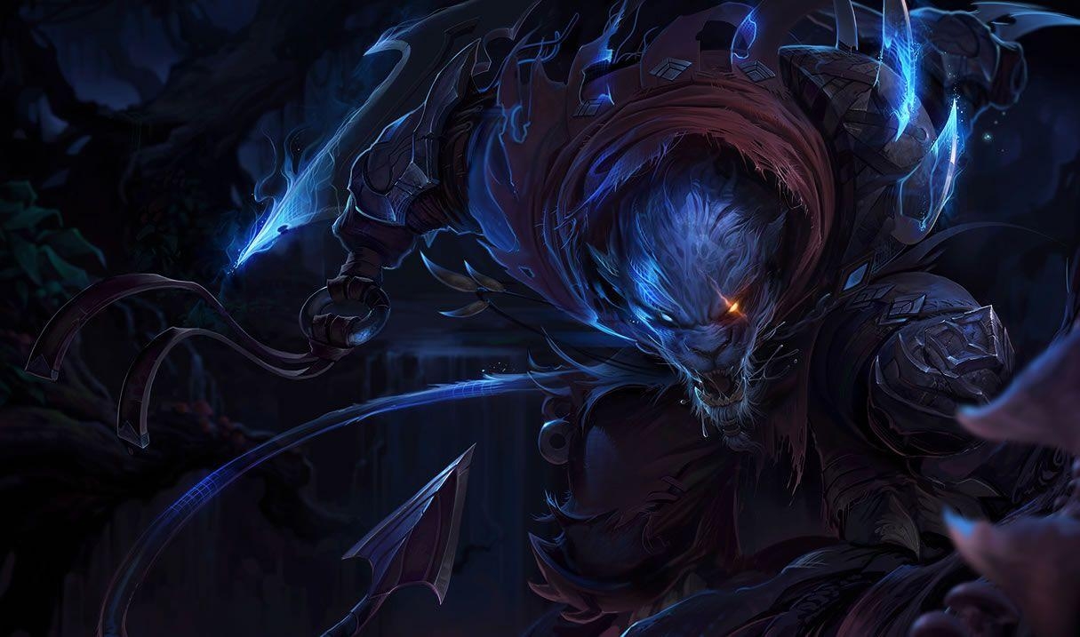 1220x720 Night Hunter Rengar Skin of Legends Wallpaper, Desktop