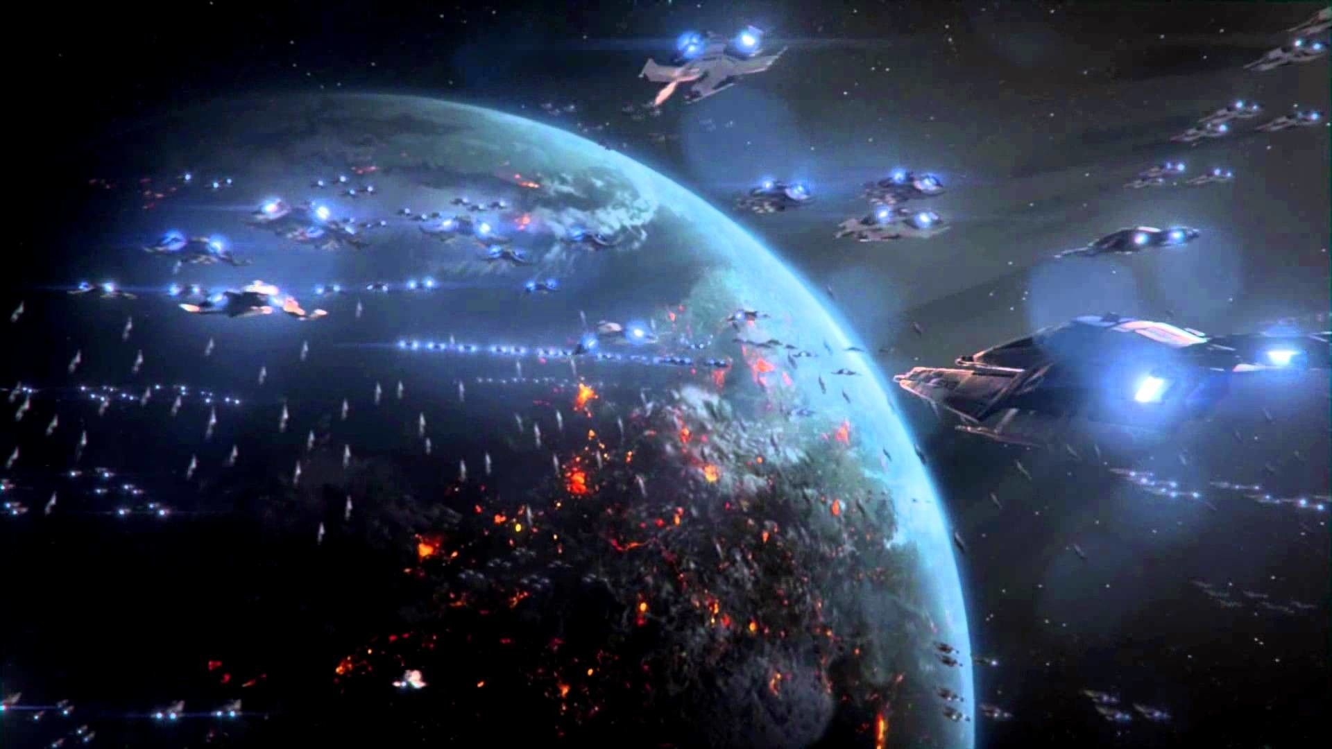 1920x1080 Space Battle Desktop Wallpaper, Desktop