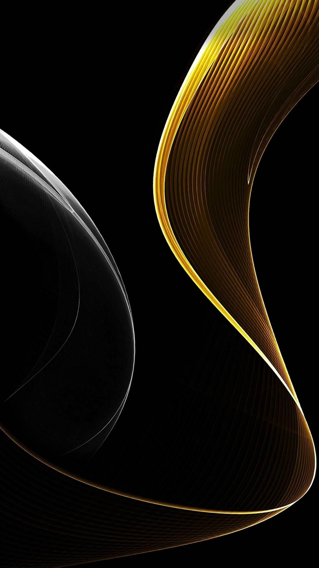 1080x1920 Dark iPhone wallpaper. Gold abstract wallpaper, HD wallpaper android, Android wallpaper, Phone