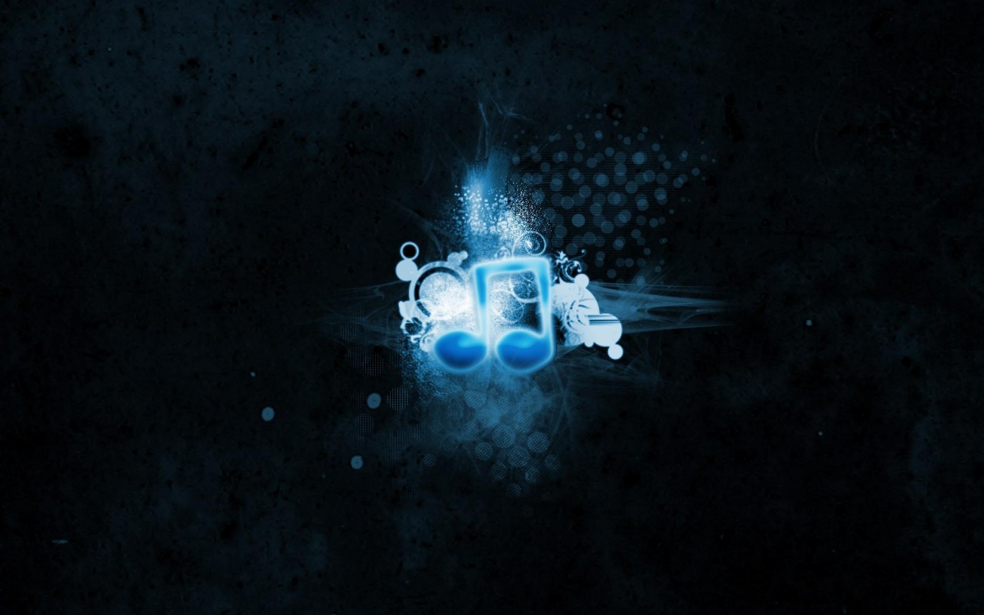 1920x1200 Blue Music Note Wallpaper, Desktop