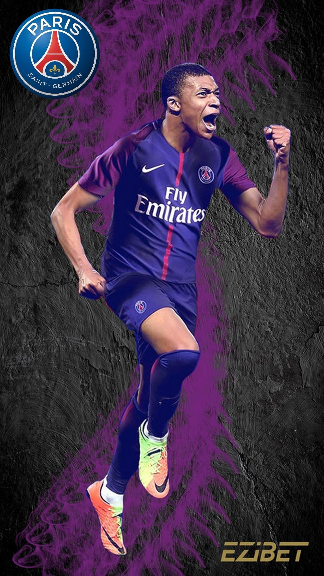 1080x1920 Kylian Mbappe PSG Wallpaper iPhone HD Football Wallpaper, Phone