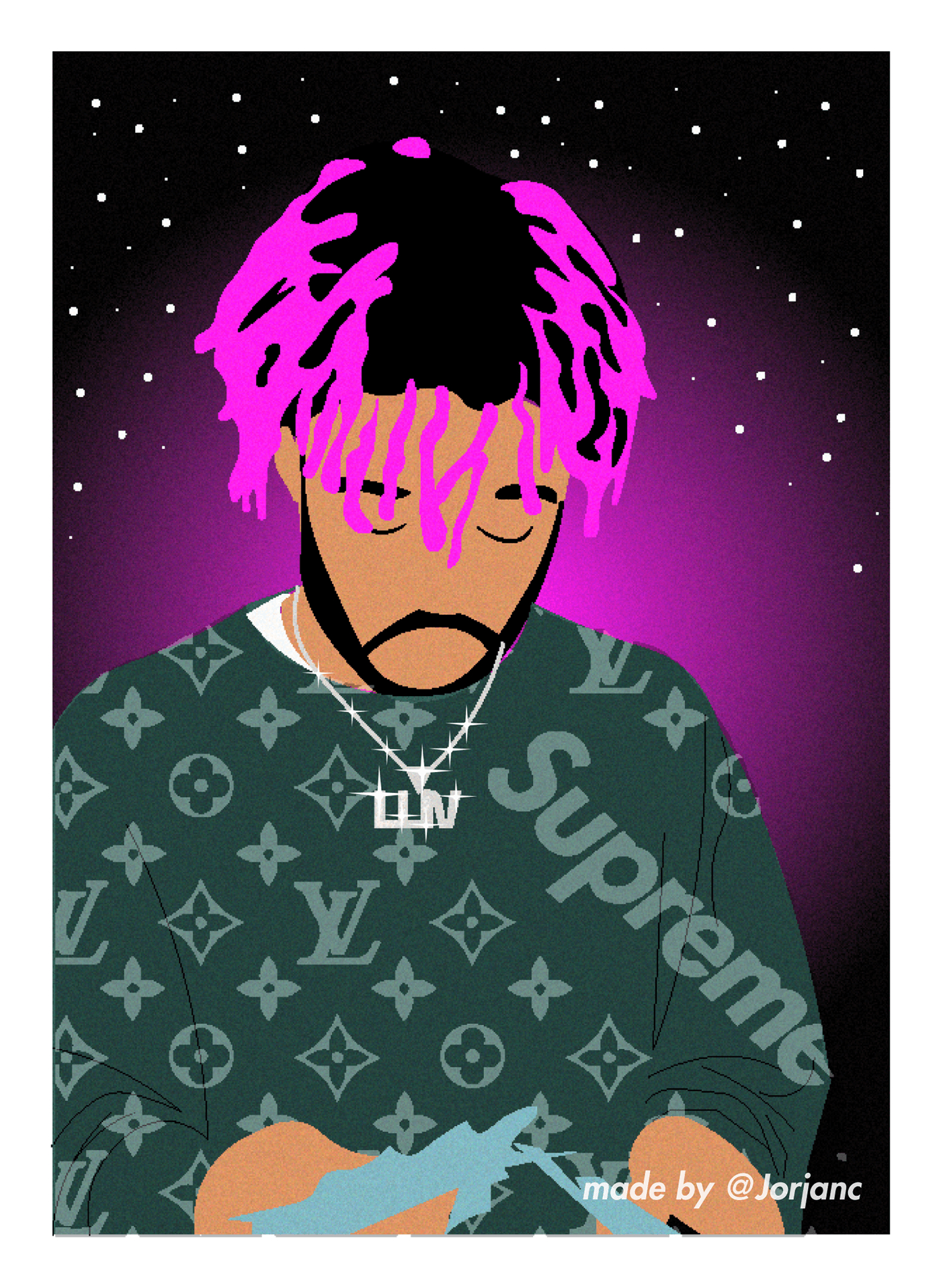 1400x1920 Lil Uzi vert iPhone wallpaper, Phone