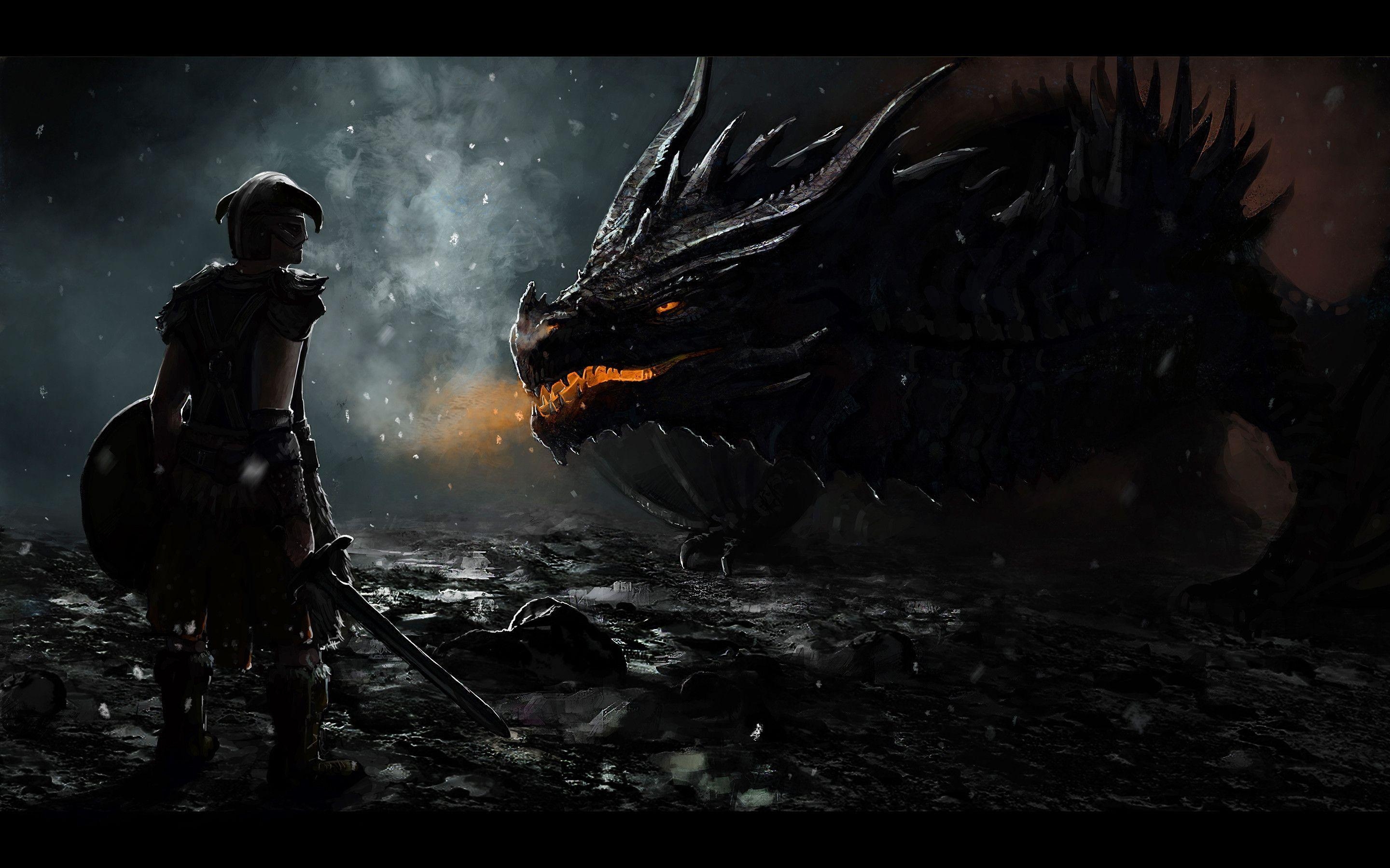 2880x1800 Skyrim Alduin wallpaper, Desktop