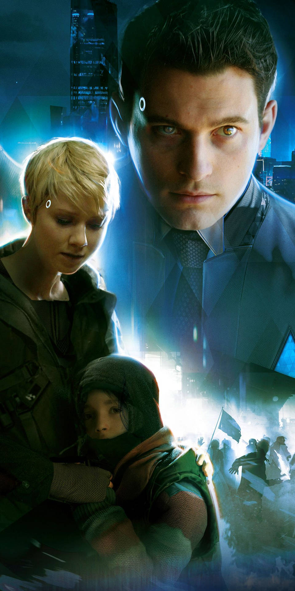 960x1920 Download Detroit: Become Human Connor And Kara Wallpaper, Phone