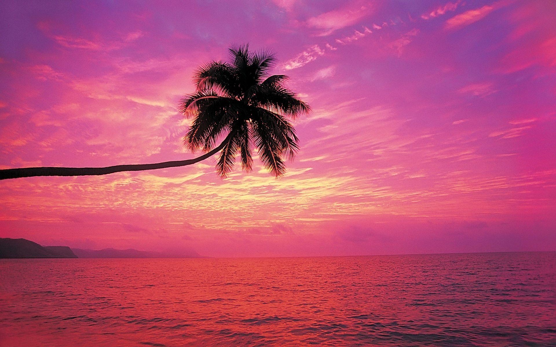 1920x1200 Rainbow sunset beach wallpaper, Desktop