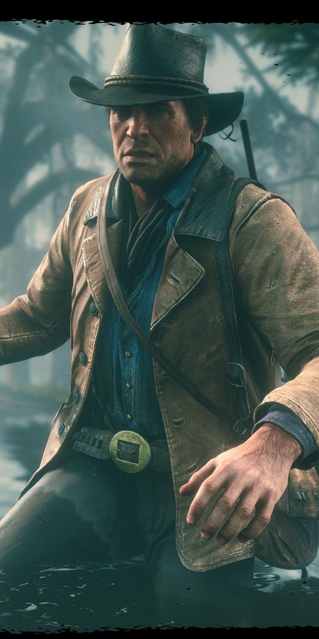 1080x2160 Video game, Red Dead Redemption Arthur Morgan,, Phone