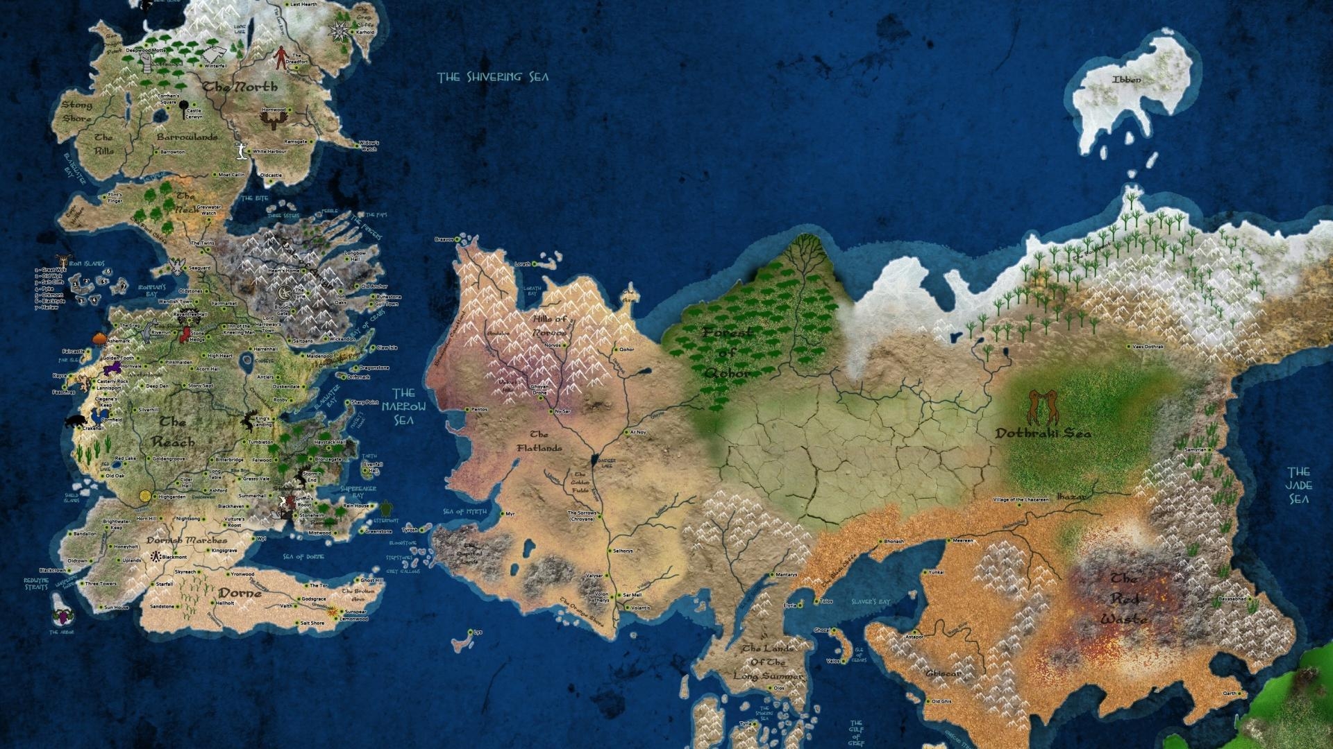 1920x1080 Game thrones george r martin westeros maps wallpaper, Desktop